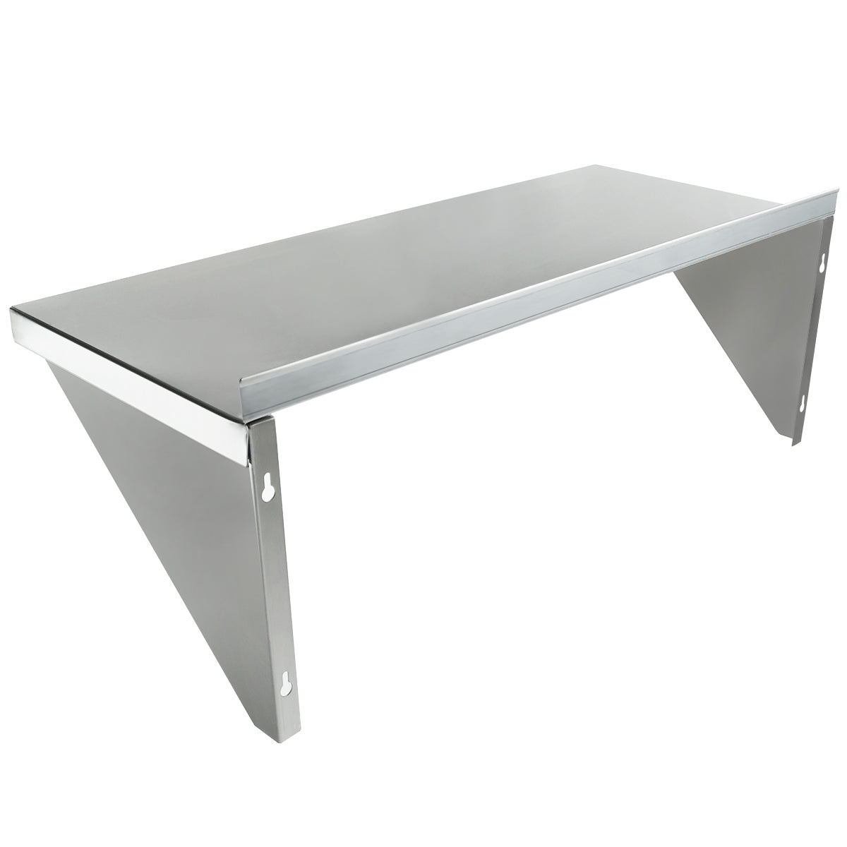 36" x 15" 18 Gauge Stainless Steel Standard Duty Wall Shelf, NSF Shelving, Wall Mounted Empura