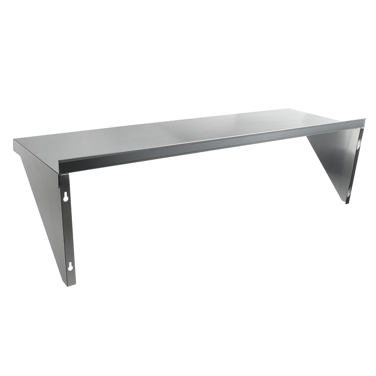 48" x 15" 18 Gauge Stainless Steel Standard Duty Wall Shelf, NSF Shelving, Wall Mounted Empura