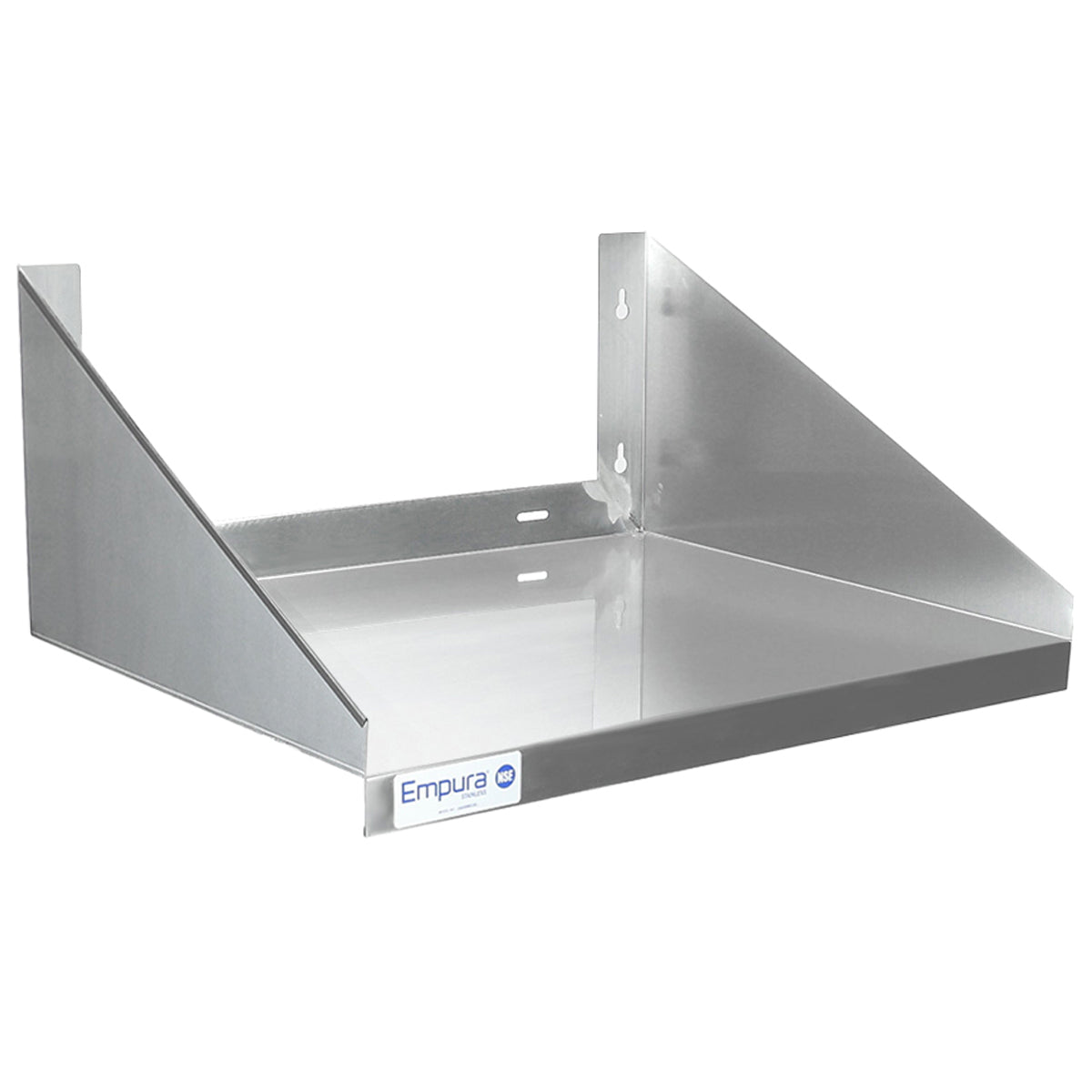 24" x 18" Stainless Steel Commercial Wall Mount Microwave Shelf, NSF Microwave Oven, Shelf Empura