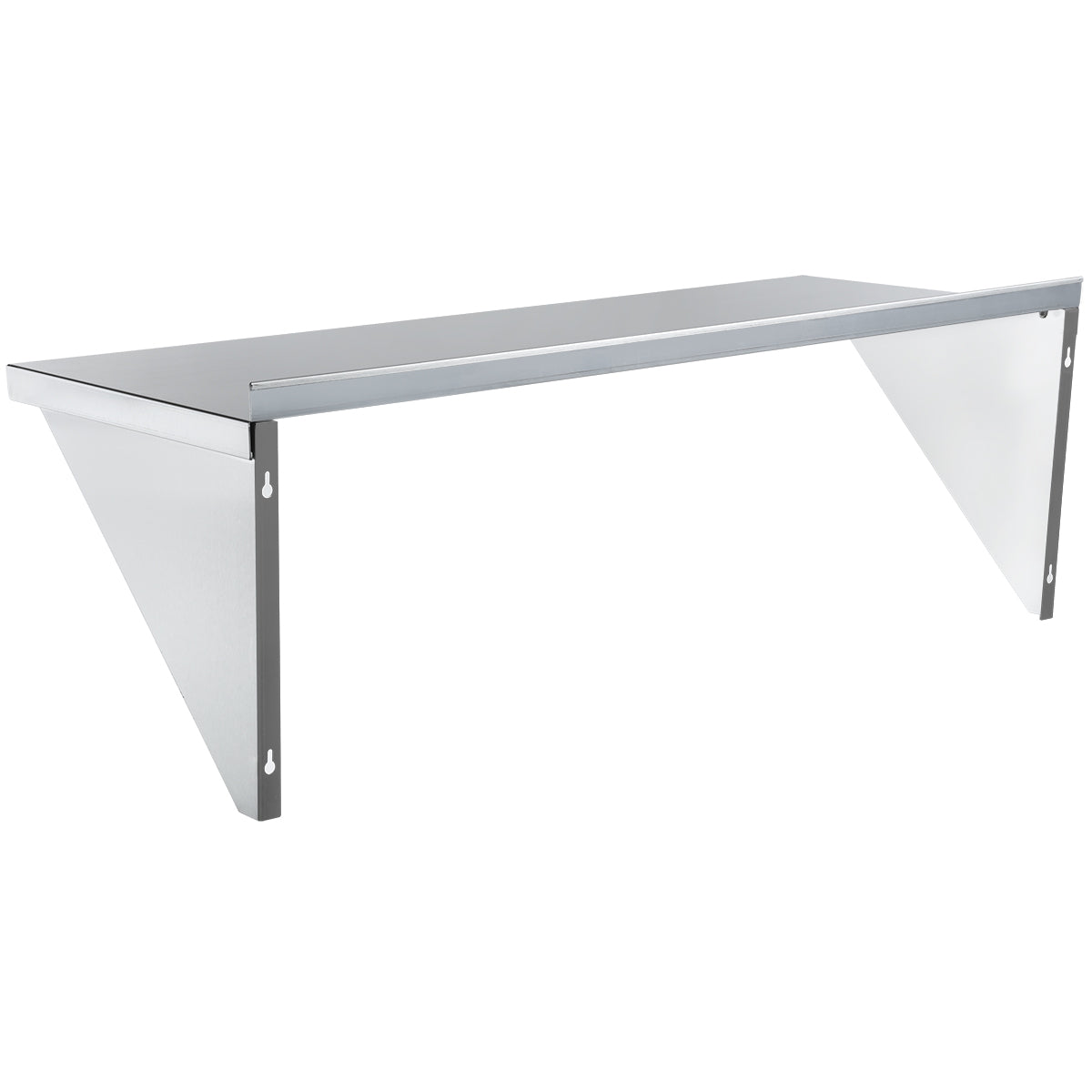 48" x 18" 16 Gauge Stainless Steel Heavy Duty Wall Shelf, NSF Shelving, Wall Mounted Empura