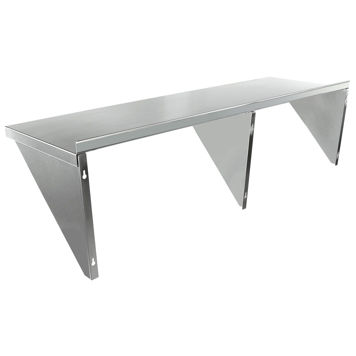 60" x 18" 16 Gauge Stainless Steel Heavy Duty Wall Shelf, NSF Shelving, Wall Mounted Empura