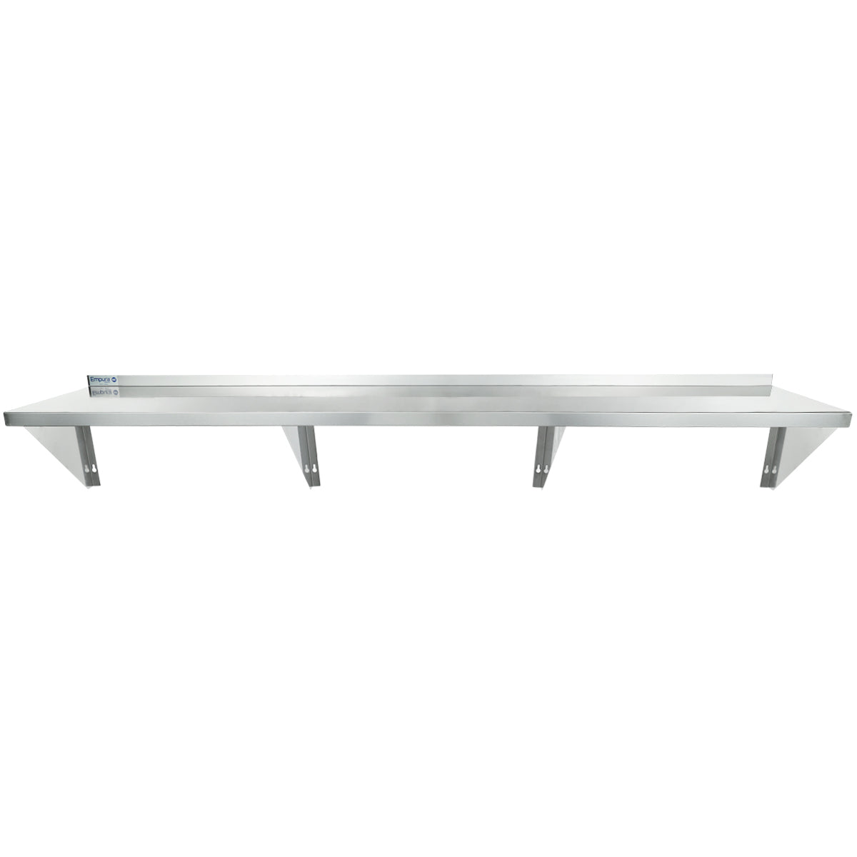 84" x 18" 16 Gauge Stainless Steel Heavy Duty Wall Shelf, NSF Shelving, Wall Mounted Empura
