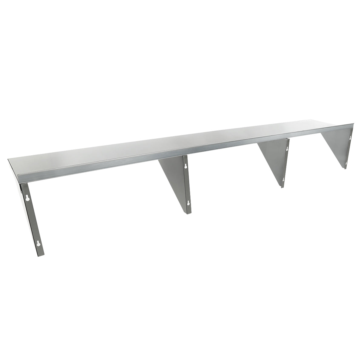 84" x 18" 16 Gauge Stainless Steel Heavy Duty Wall Shelf, NSF Shelving, Wall Mounted Empura