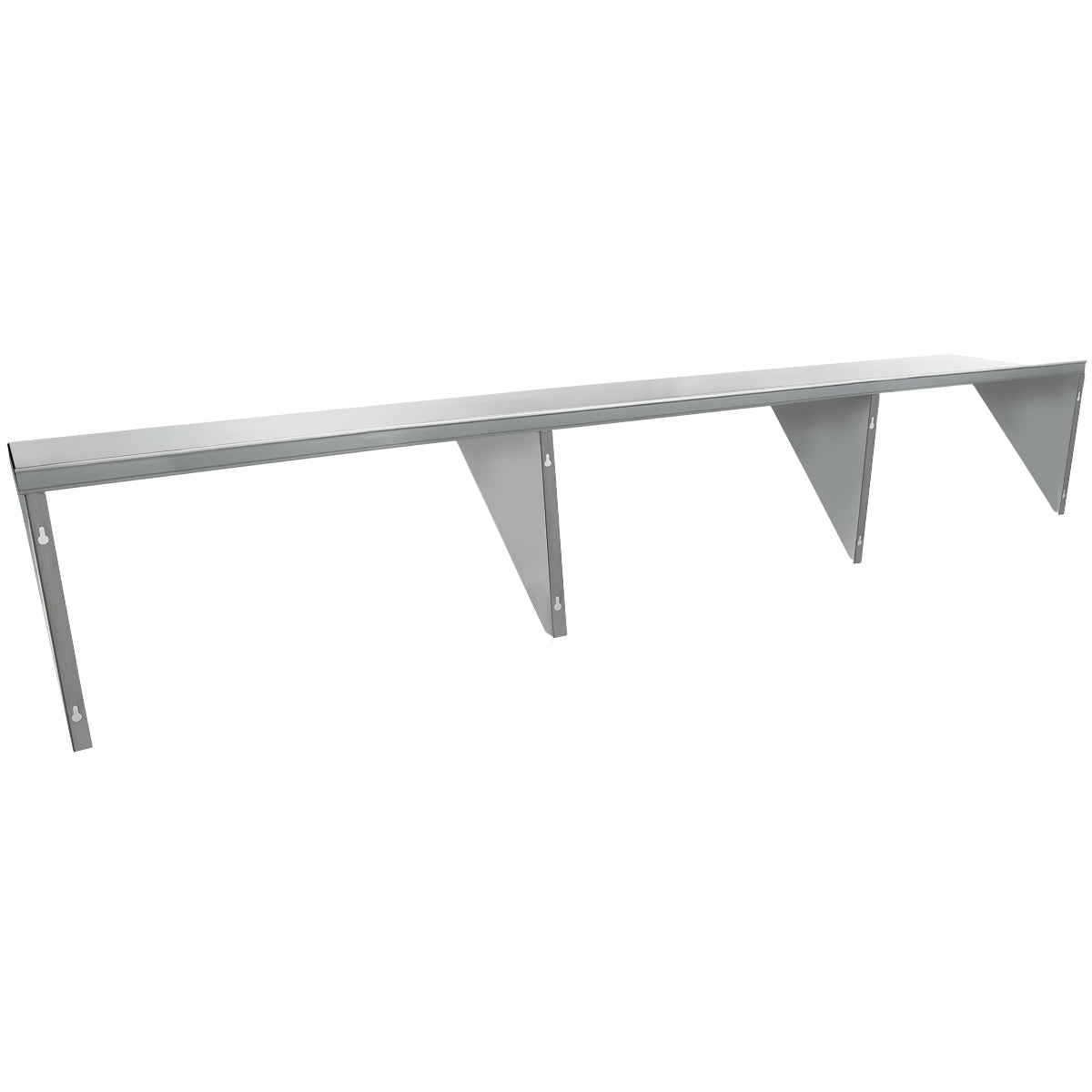 96" x 18" 16 Gauge Stainless Steel Heavy Duty Wall Shelf, NSF Shelving, Wall Mounted Empura