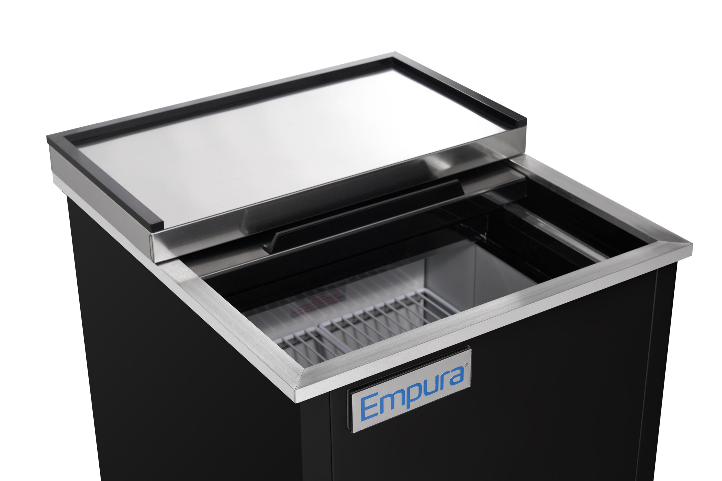 24" Black Powder Coated Stainless Steel Glass Froster - 115V