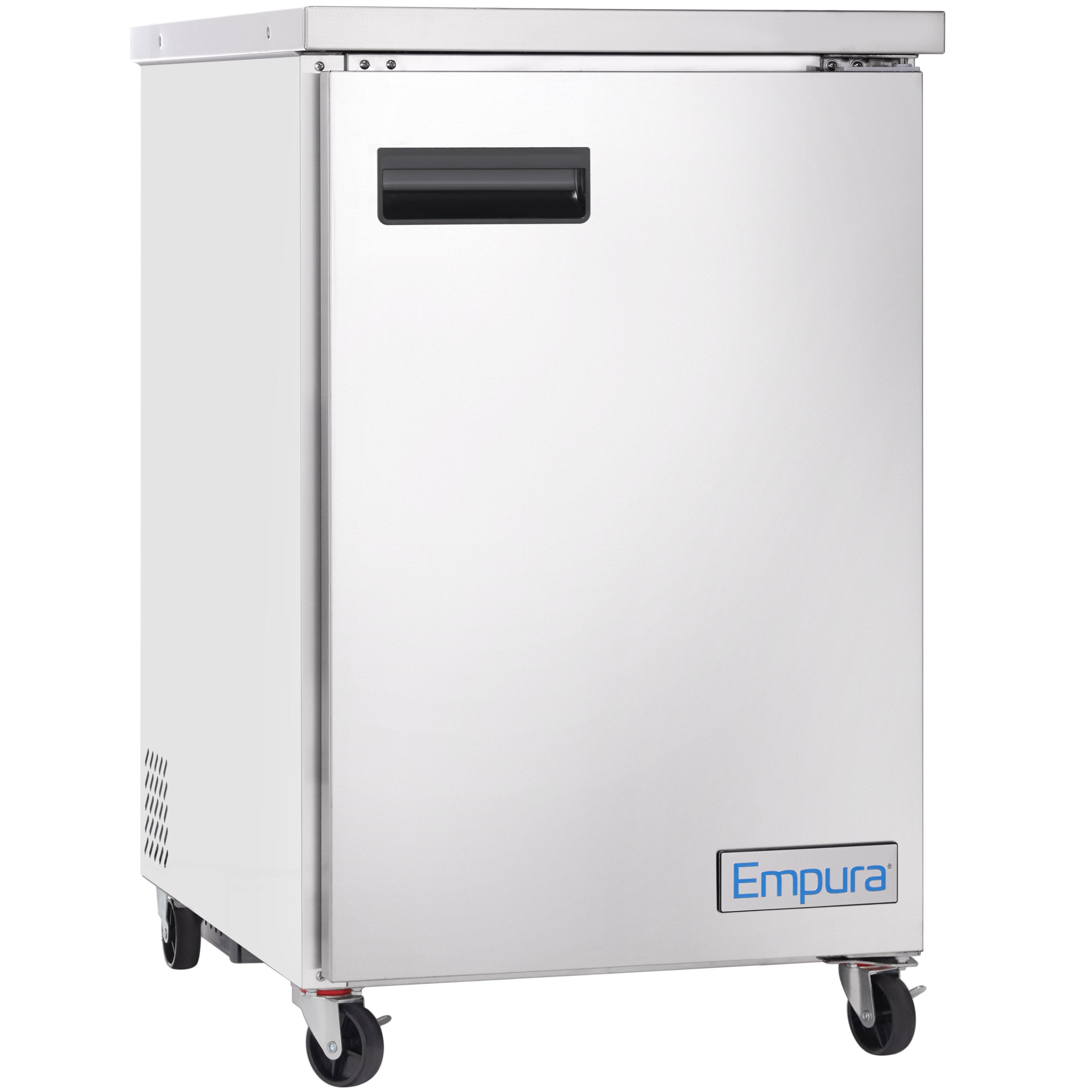 24" x 32" Swing Solid Door Stainless Steel Commercial Back Bar Refrigerator