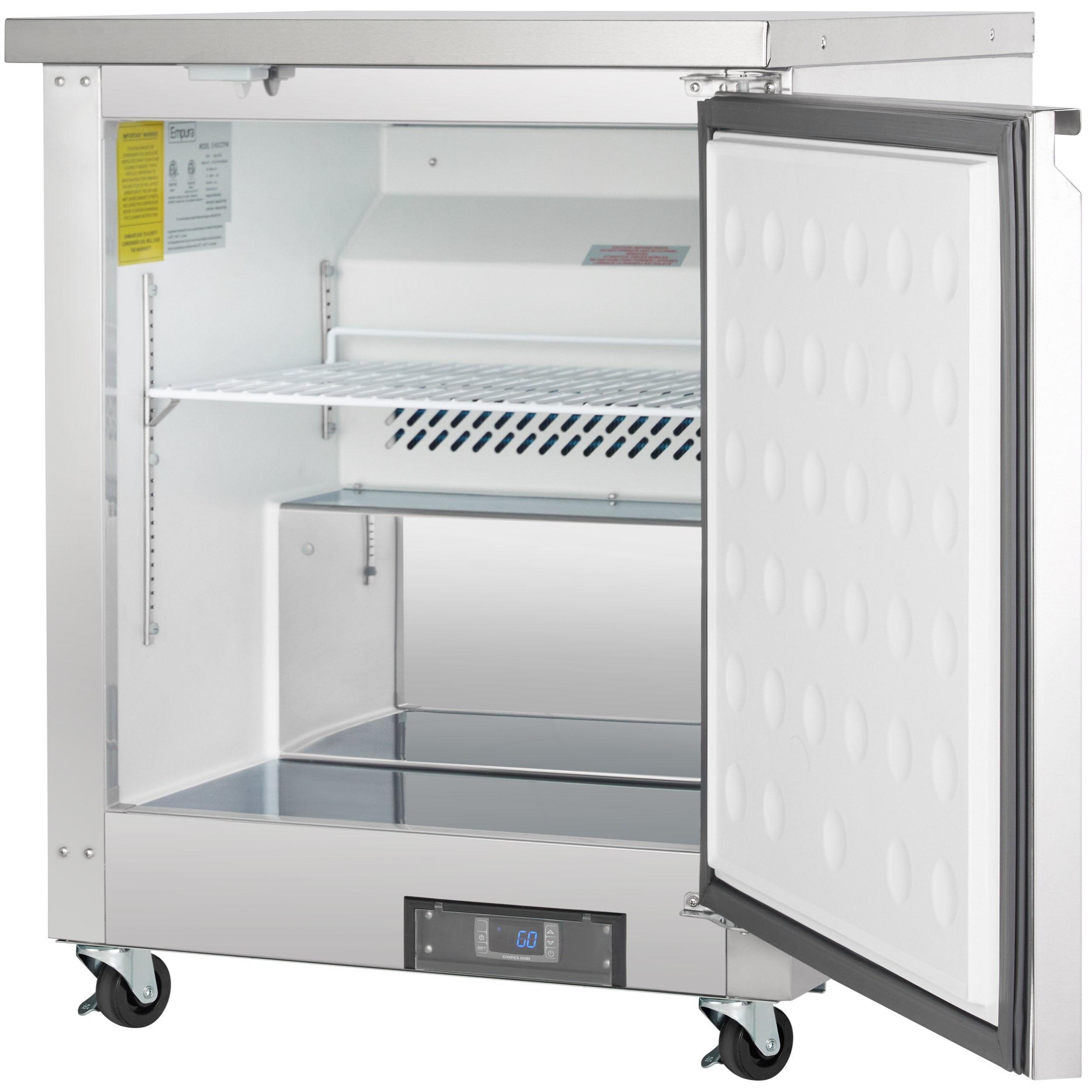 28" Single Door Commercial Undercounter Reach-In Freezer