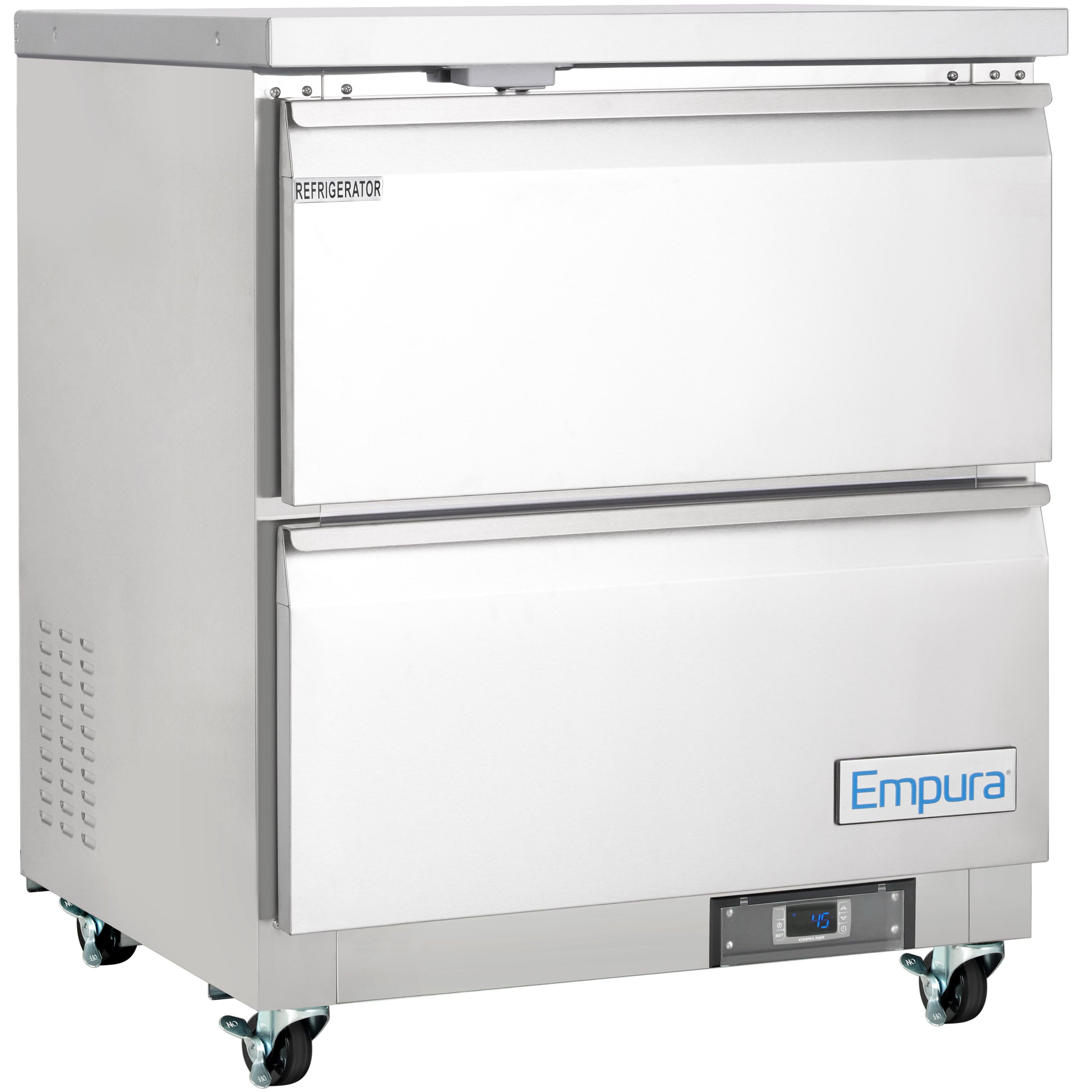 28" Two Drawer Commercial Undercounter Reach-In Refrigerator