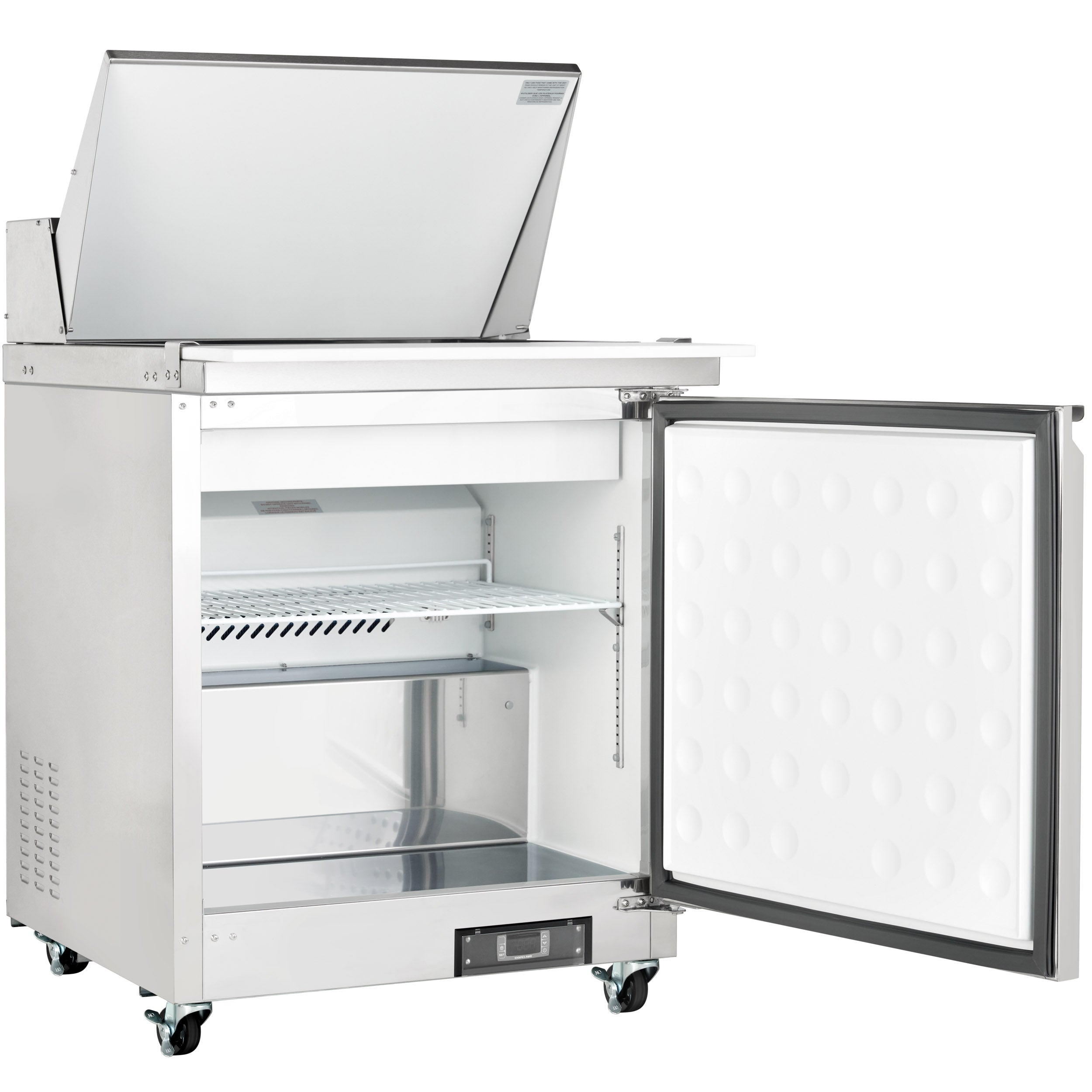 29" 1 Door Commercial Mega Top Refrigerated Sandwich and Salad Prep Table