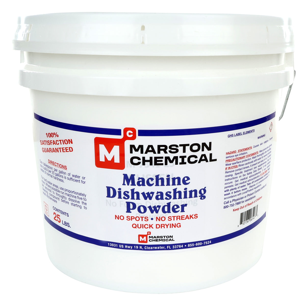 25 Lbs Machine Dishwashing Powder No Spots No Streaks Made in USA