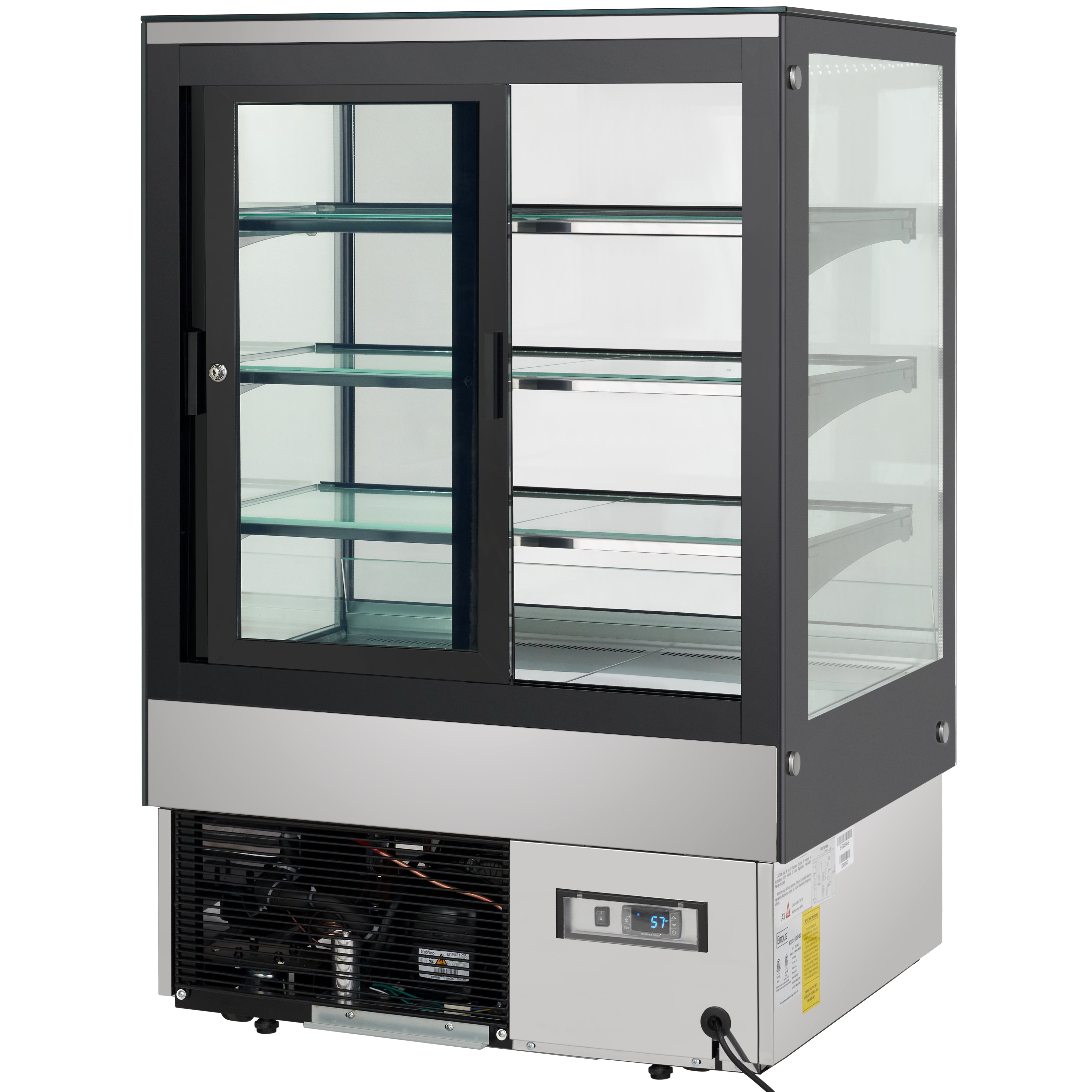 35" Stainless Steel Refrigerated Commercial Bakery Display Case