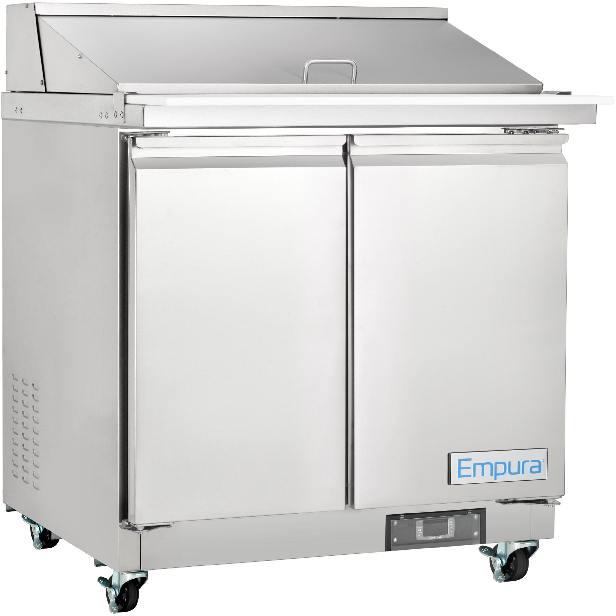 36" 2 Door Commercial Mega Top Refrigerated Sandwich and Salad Prep Table