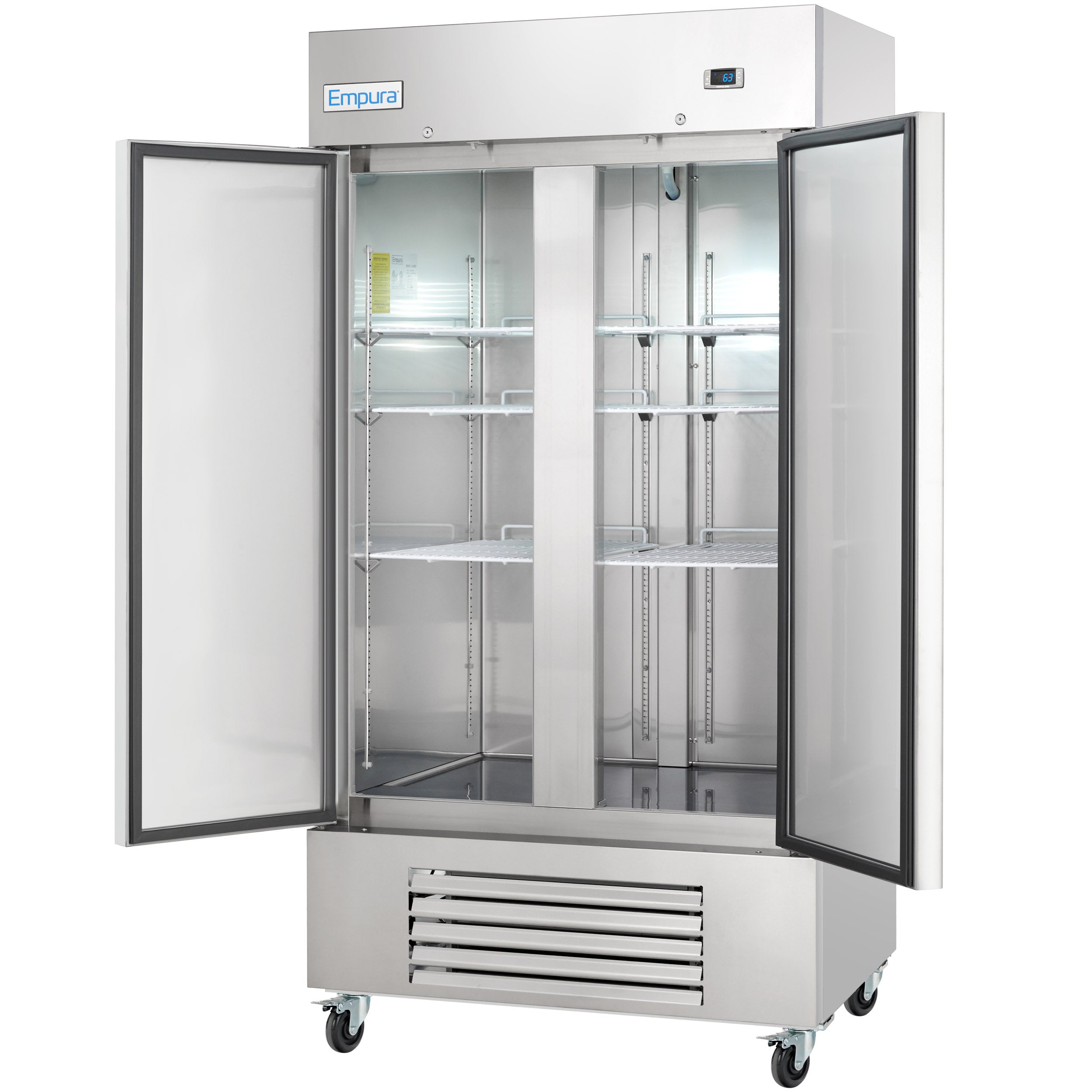 40" Commercial 2 Door Reach-In Freezer