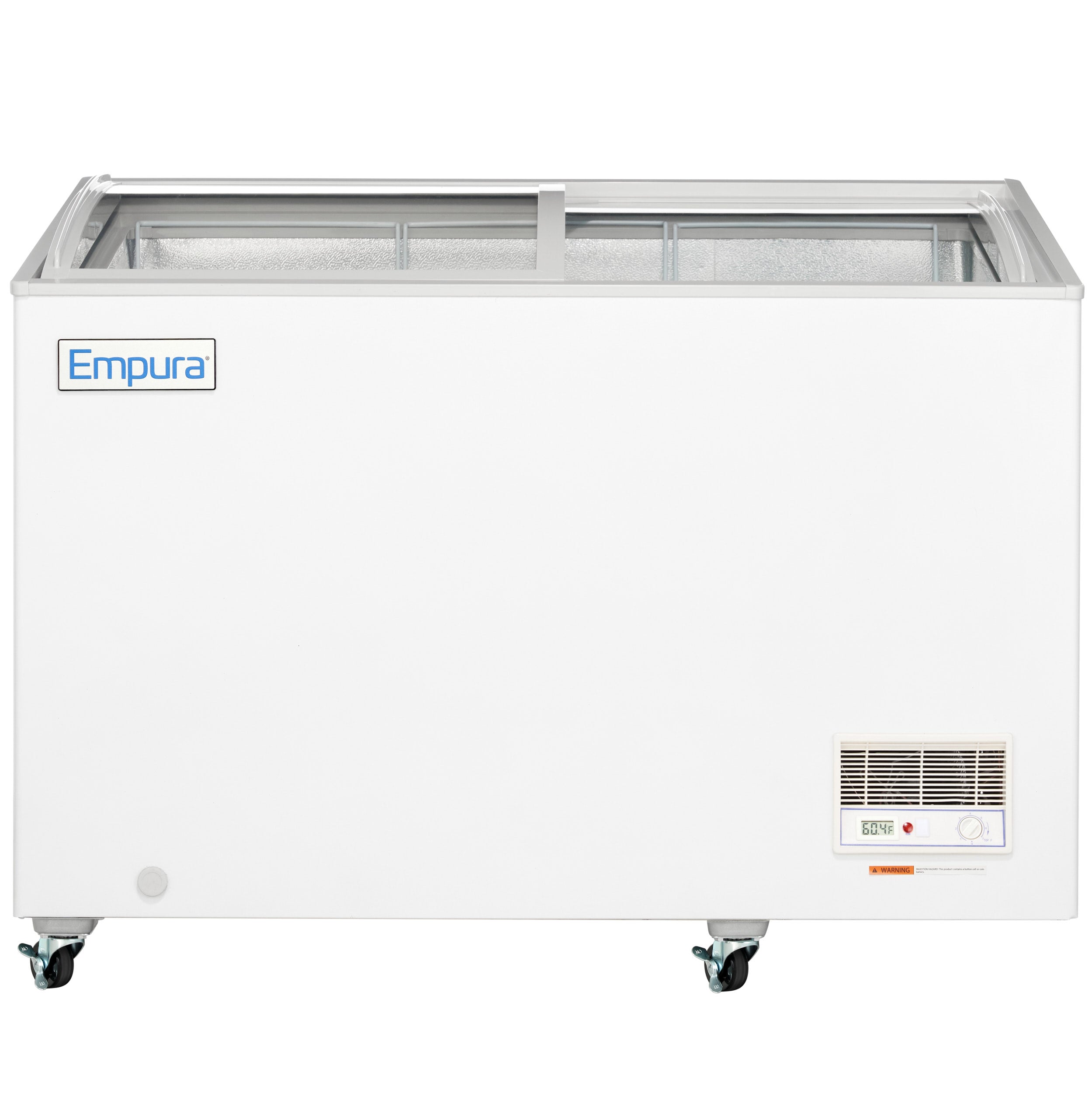 47" Commercial Curved Top Display Freezer - 9.7 cu. ft. Capacity