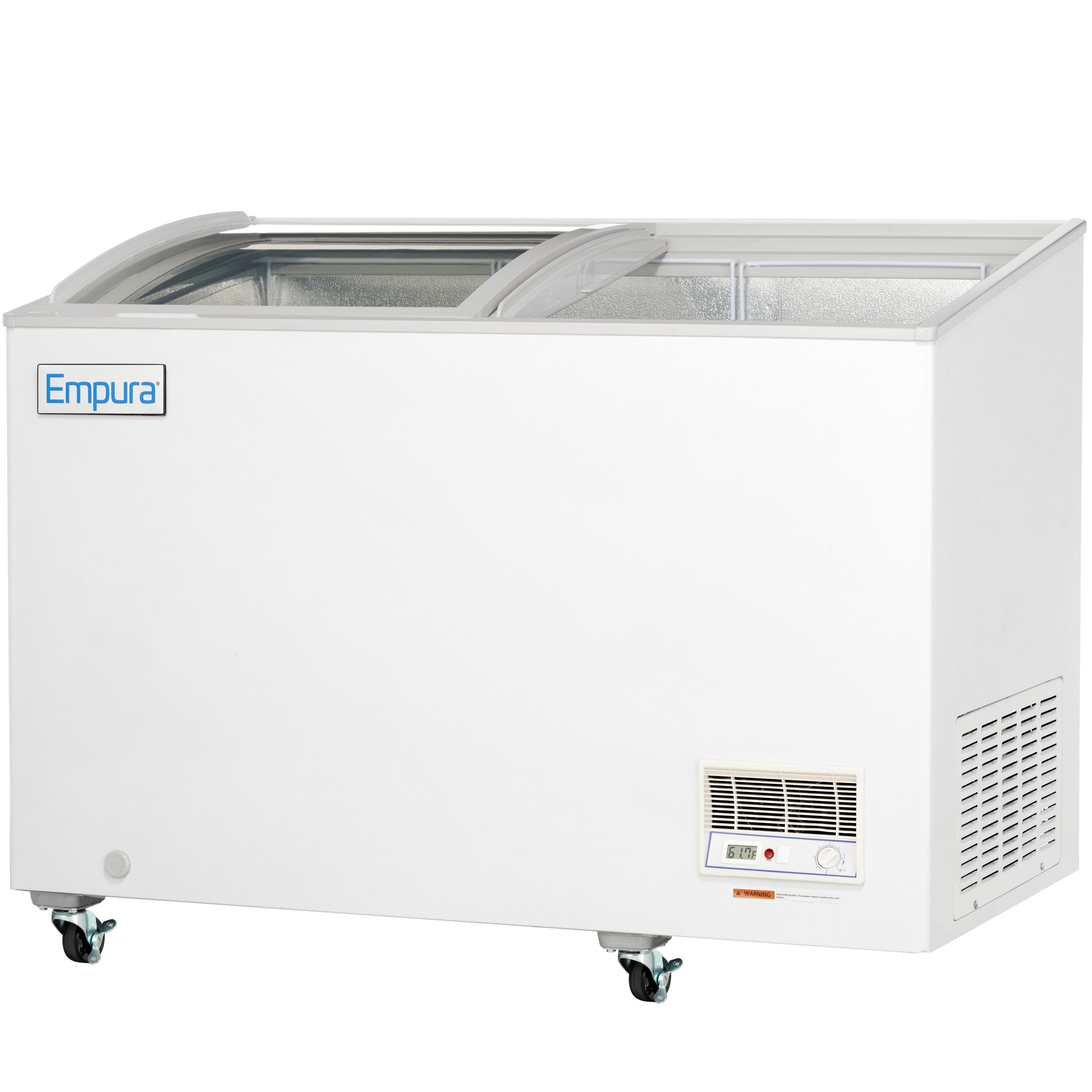 47" Commercial Curved Top Display Freezer - 9.7 cu. ft. Capacity