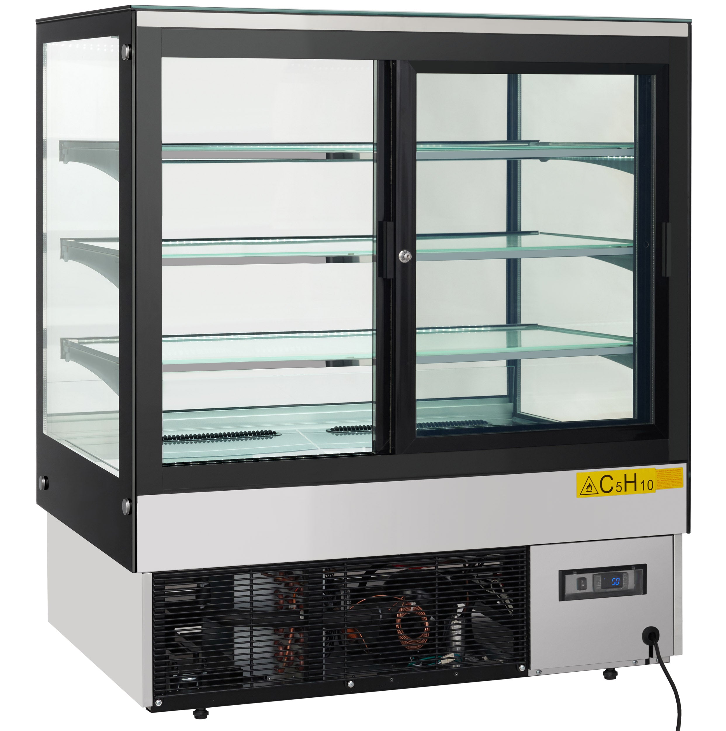 47" Stainless Steel Refrigerated Commercial Bakery Display Case