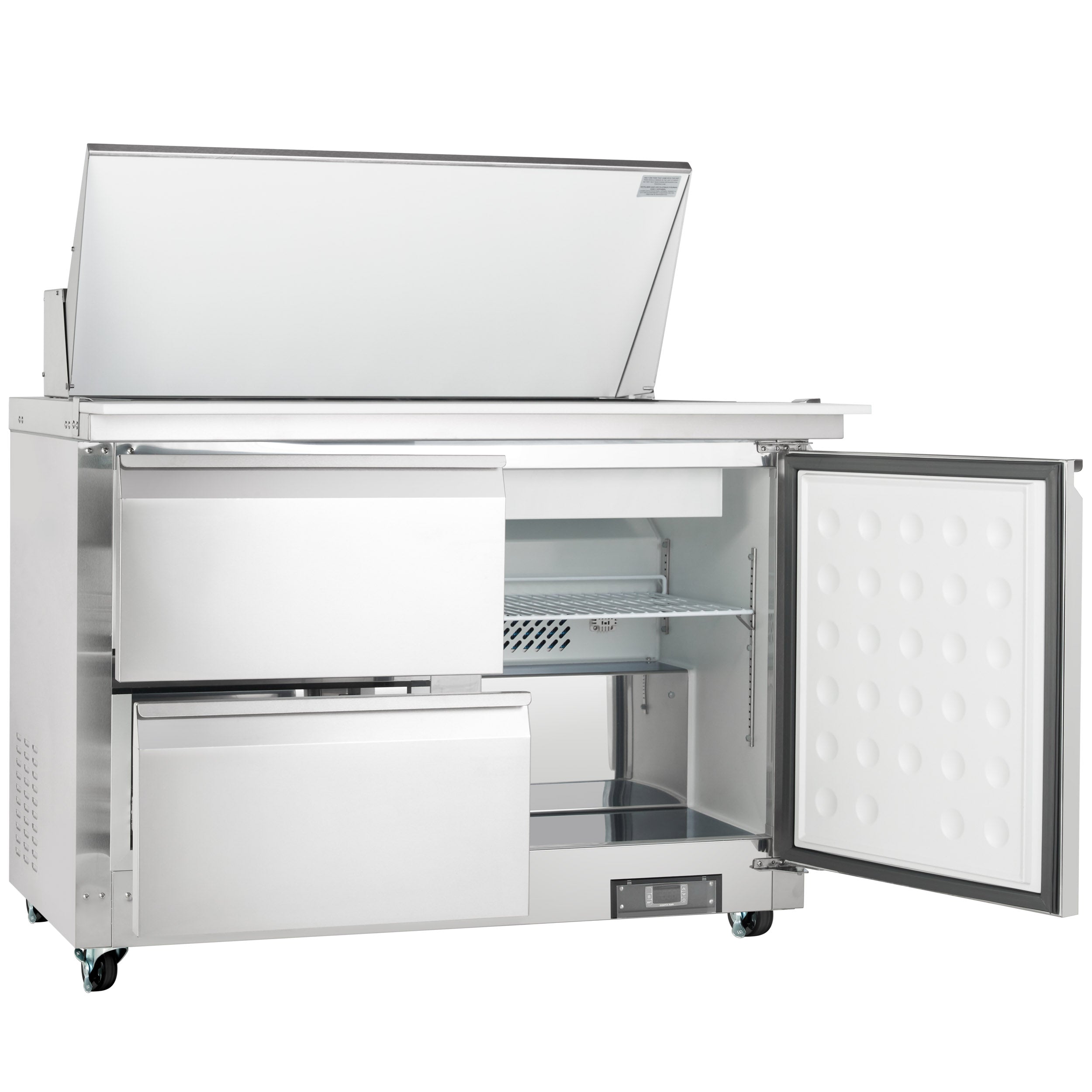 48" 2 Drawer Commercial Mega Top Refrigerated Sandwich and Salad Prep Table