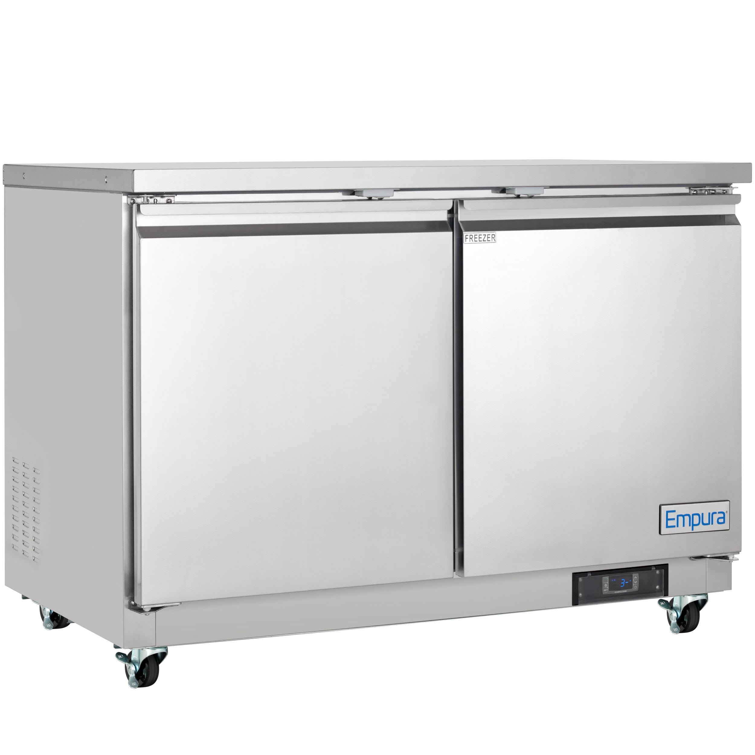 48" Two Door Commercial Undercounter Reach-In Freezer