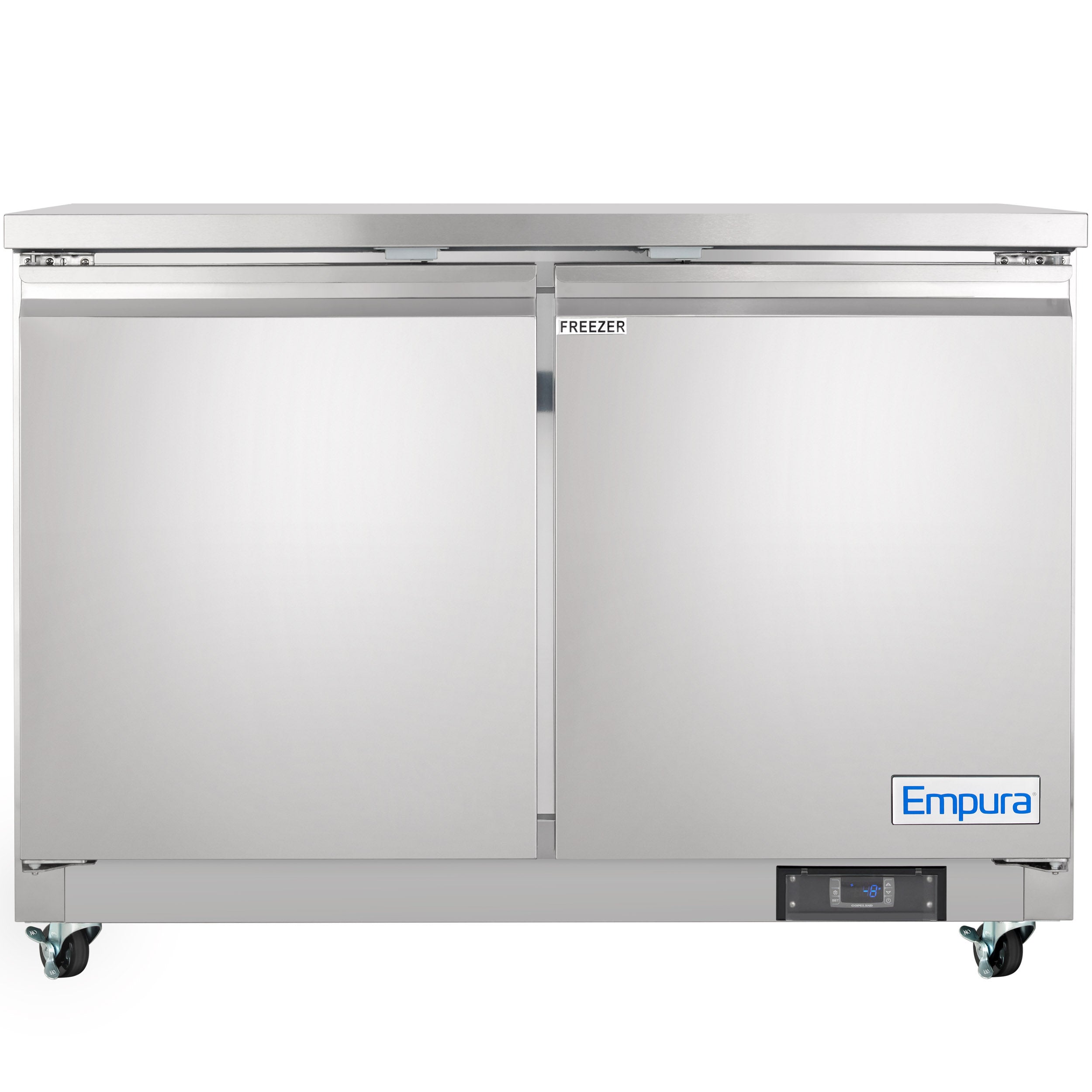 48" Two Door Commercial Undercounter Reach-In Freezer