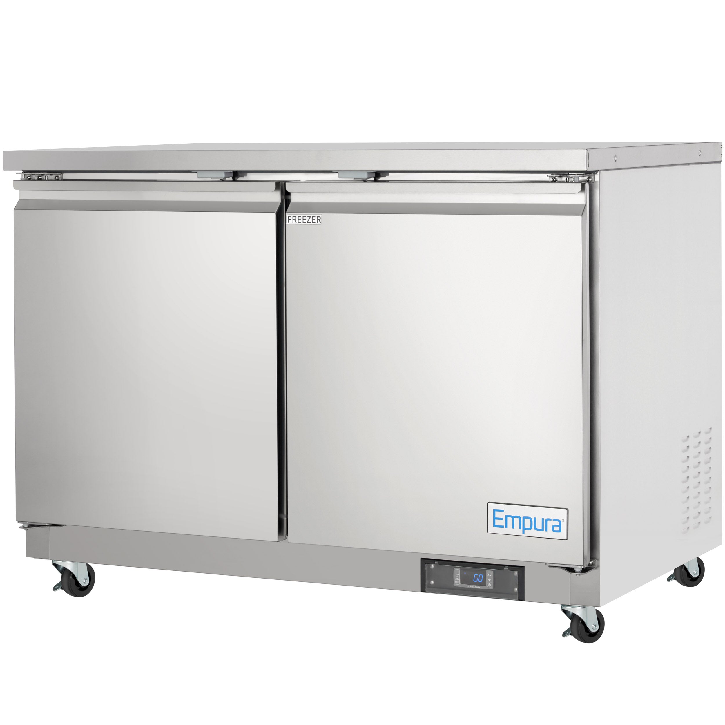48" Two Door Commercial Undercounter Reach-In Freezer
