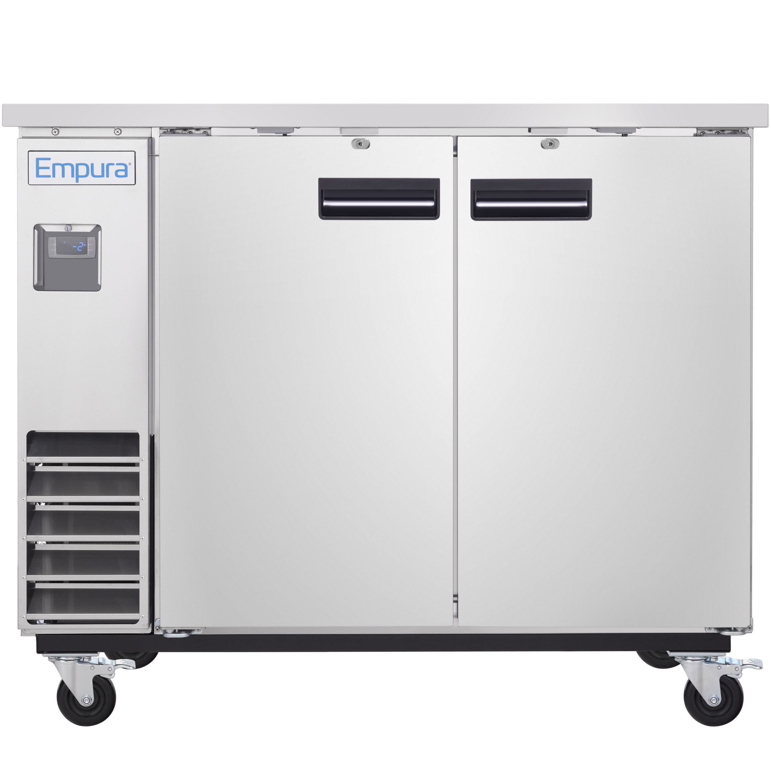 49" x 24" Swing Solid Door Stainless Steel Commercial Back Bar Refrigerator