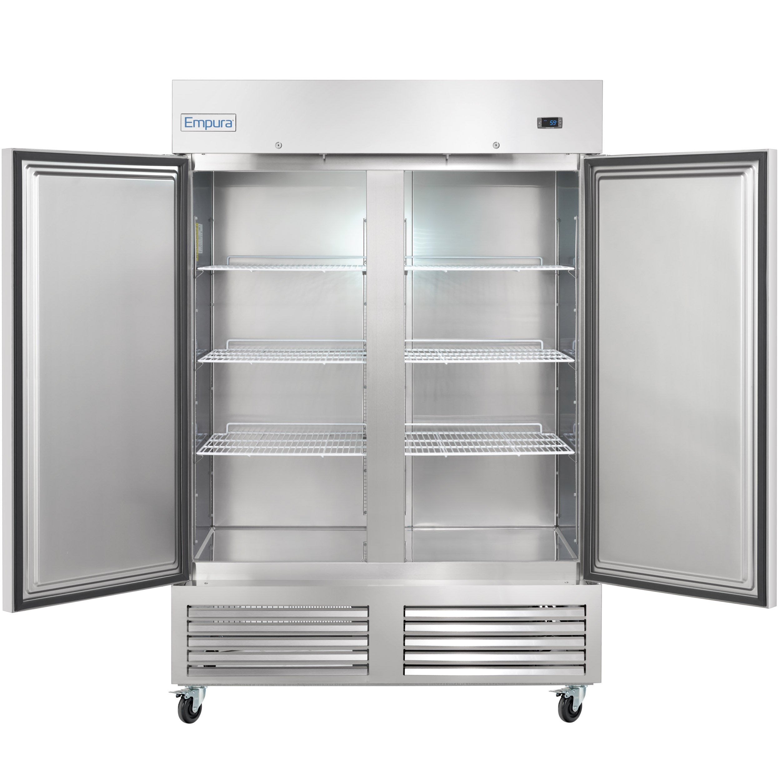 54" Commercial 2 Door Reach-In Freezer