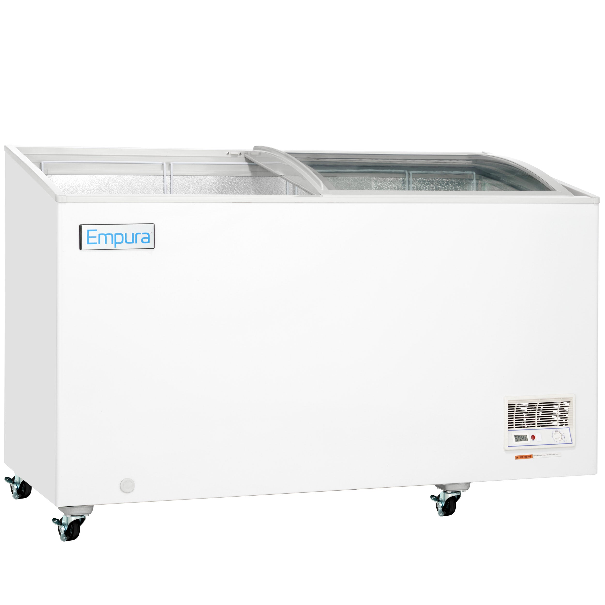 55" Commercial Curved Top Display Freezer - 11.8 cu. ft. Capacity