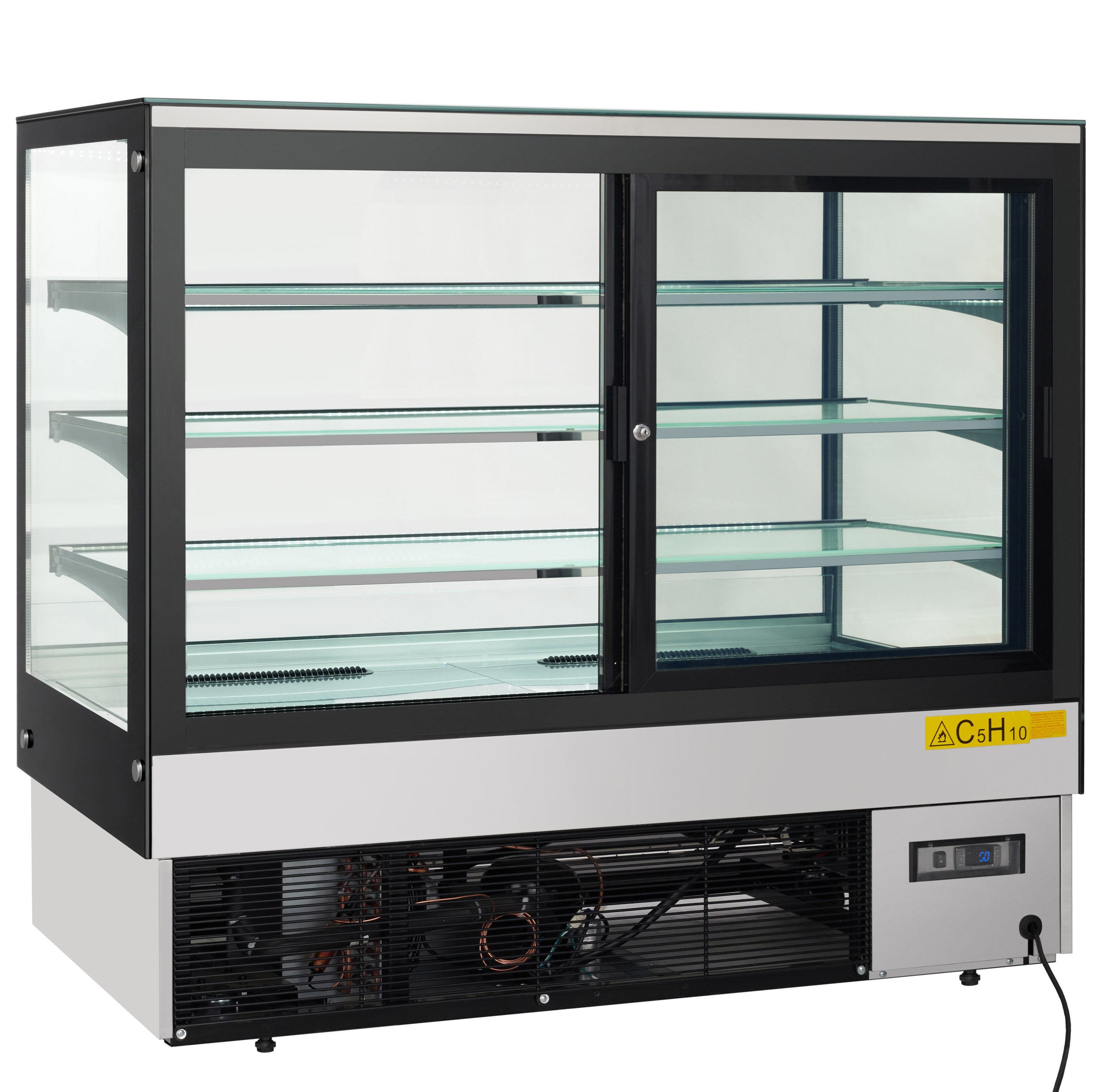59" Stainless Steel Refrigerated Commercial Bakery Display Case