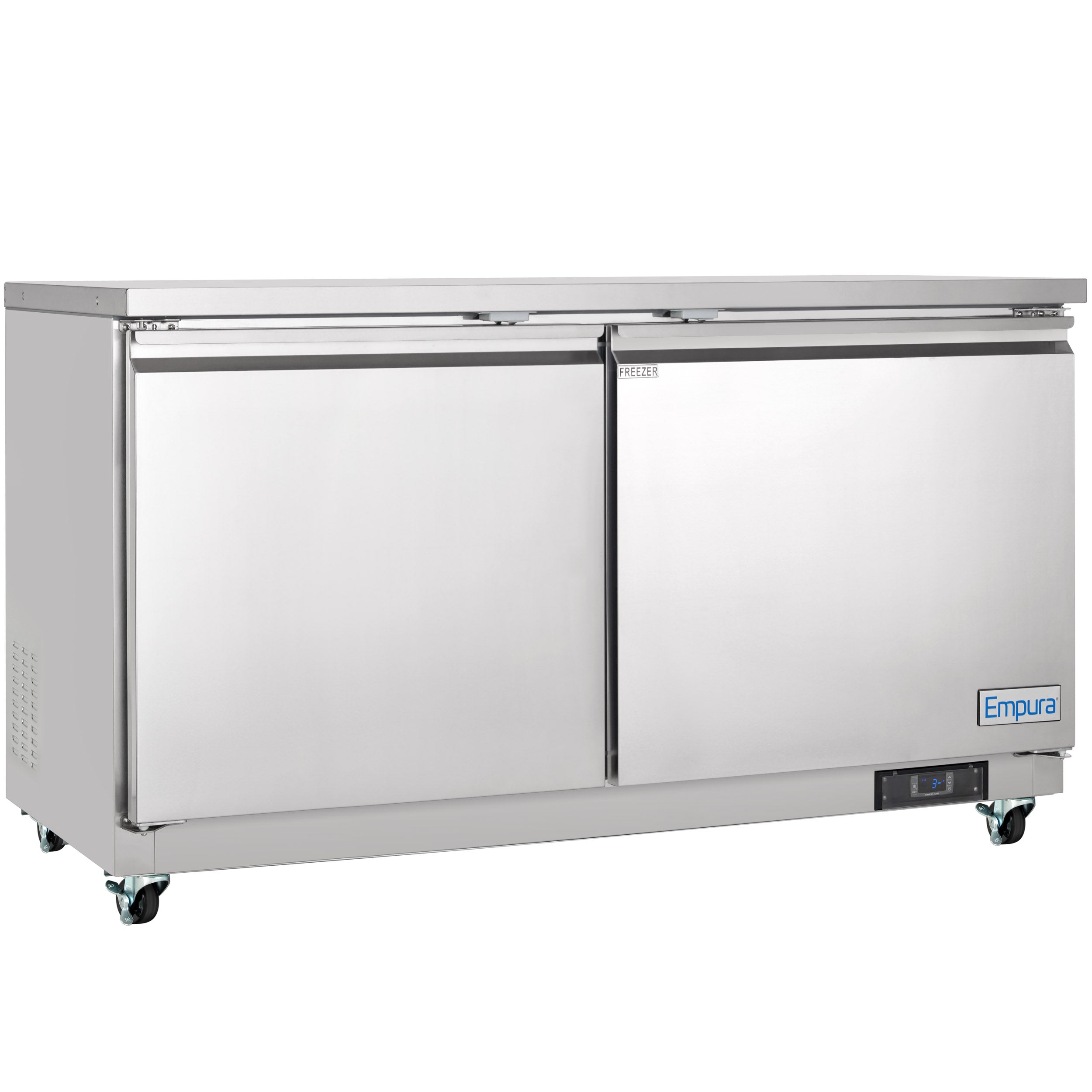 61" Two Door Commercial Undercounter Reach-In Freezer
