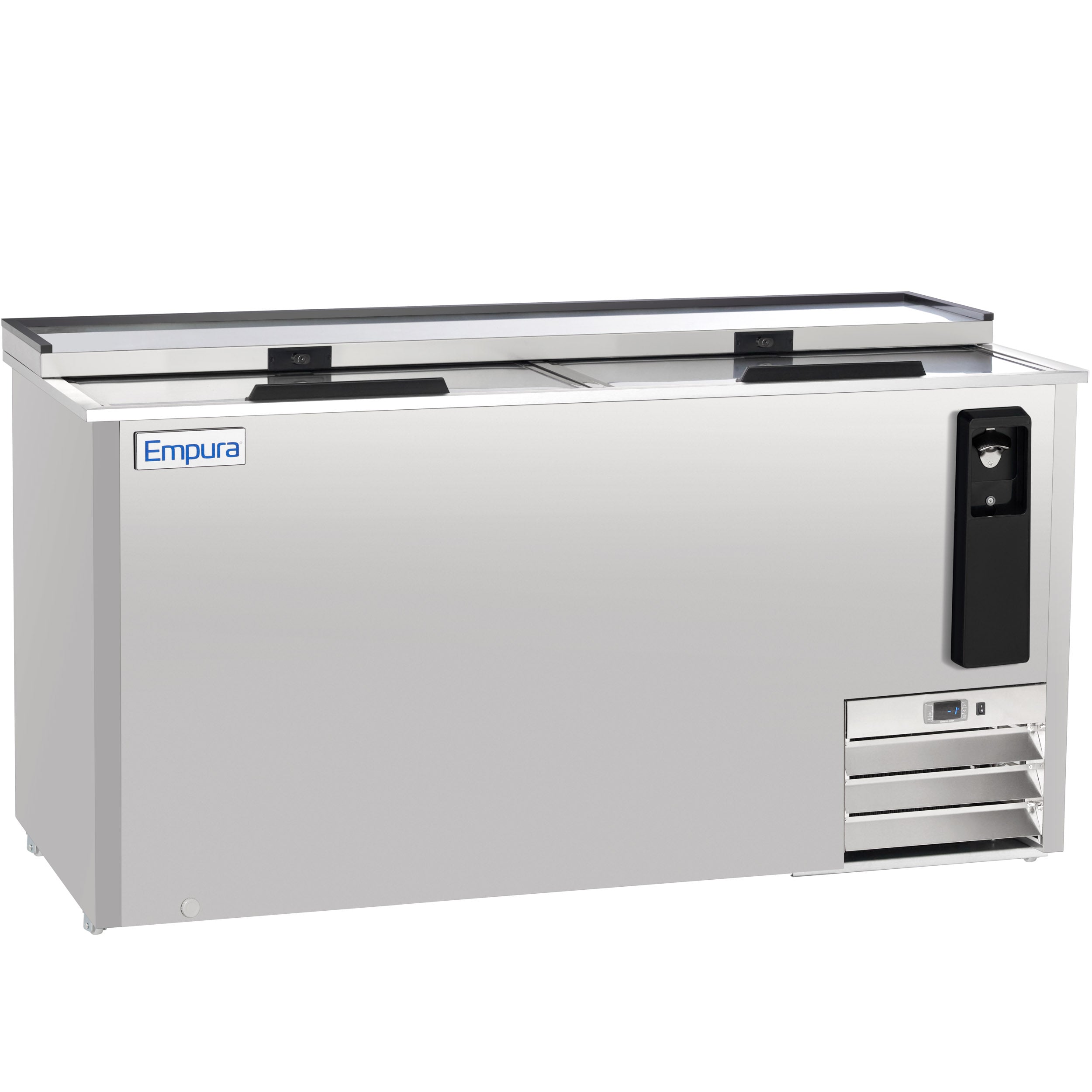64" Stainless Steel Commercial Horizontal Bottle Cooler