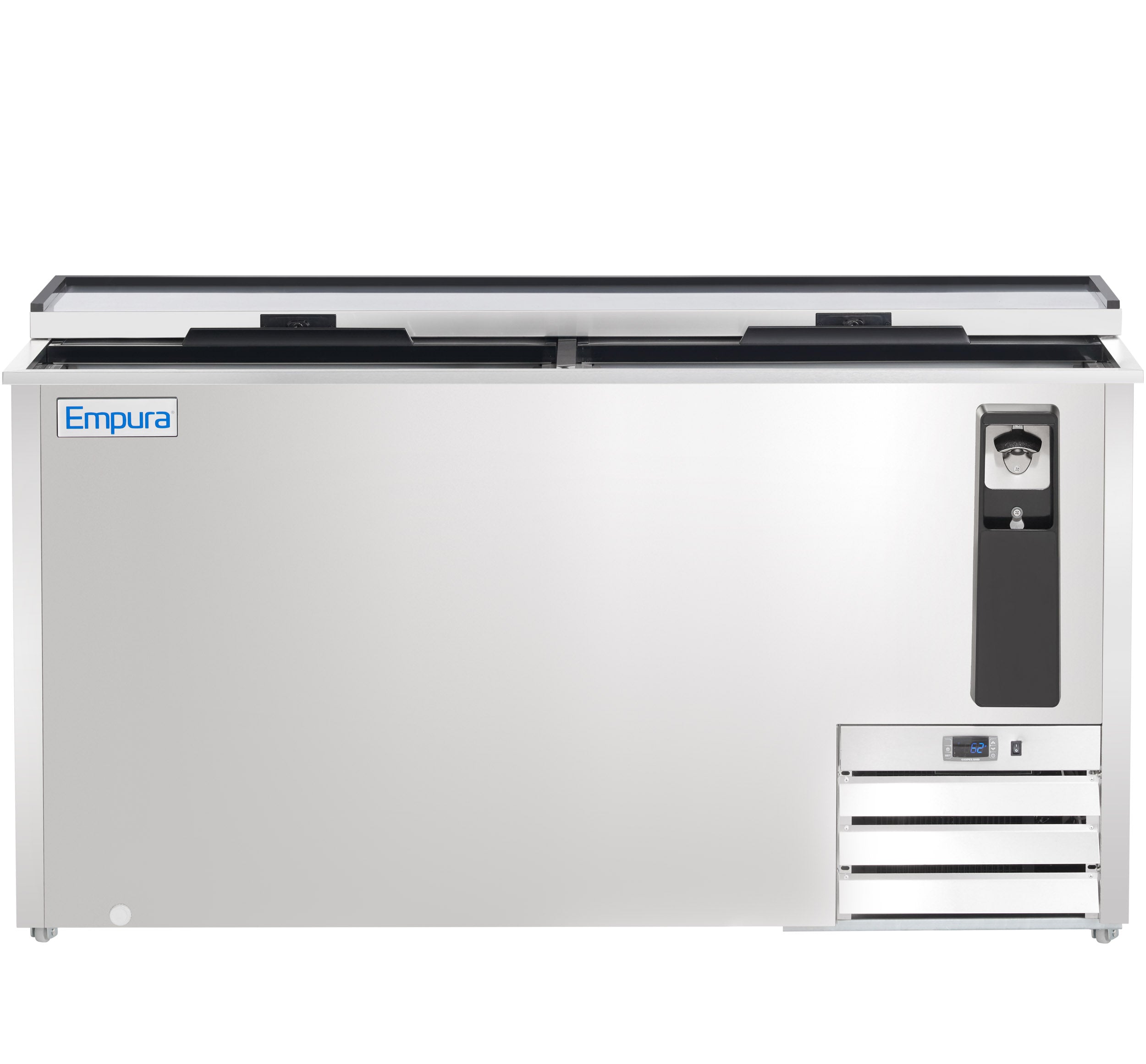 64" Stainless Steel Commercial Horizontal Bottle Cooler