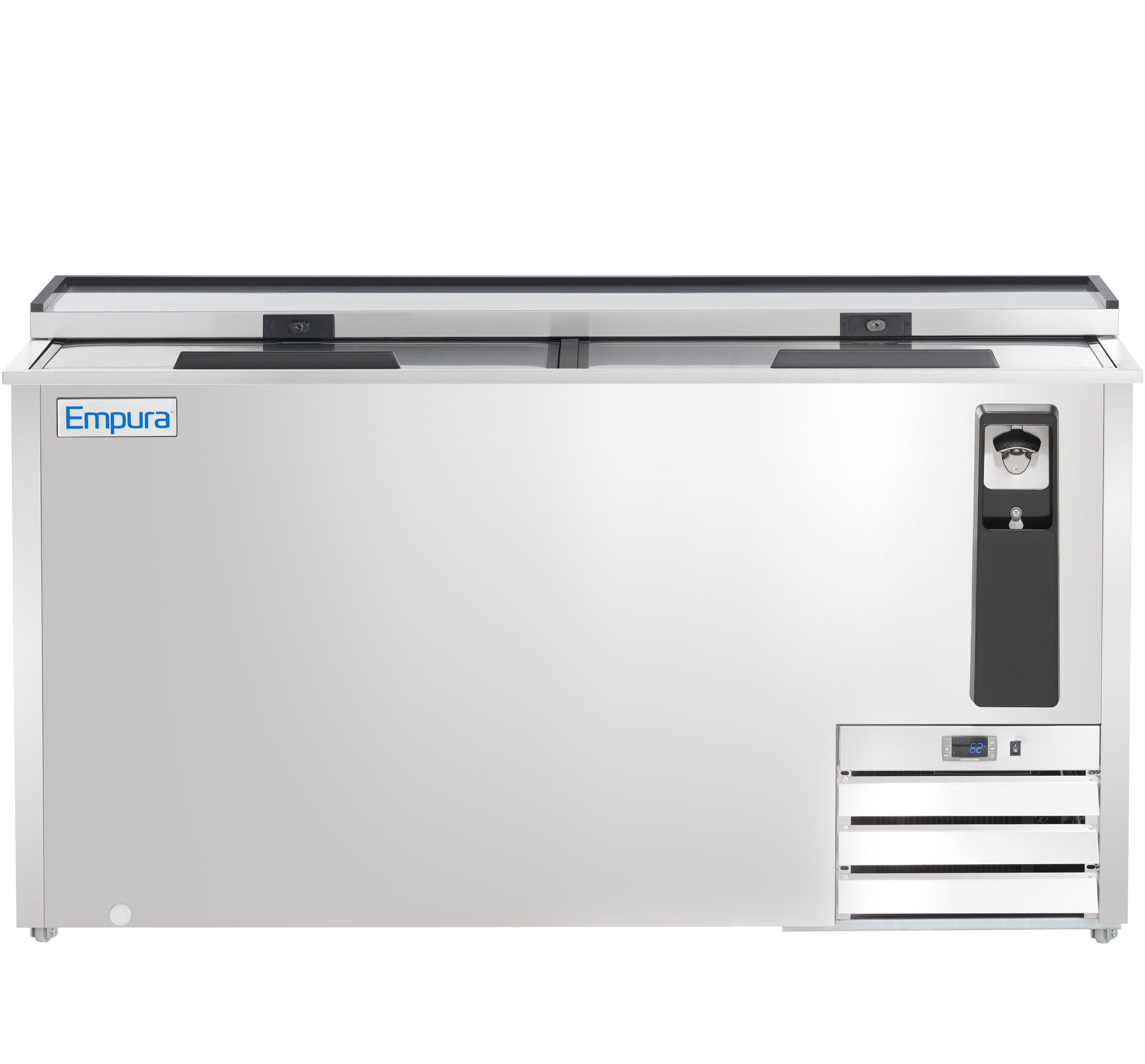 64" Stainless Steel Commercial Horizontal Bottle Cooler