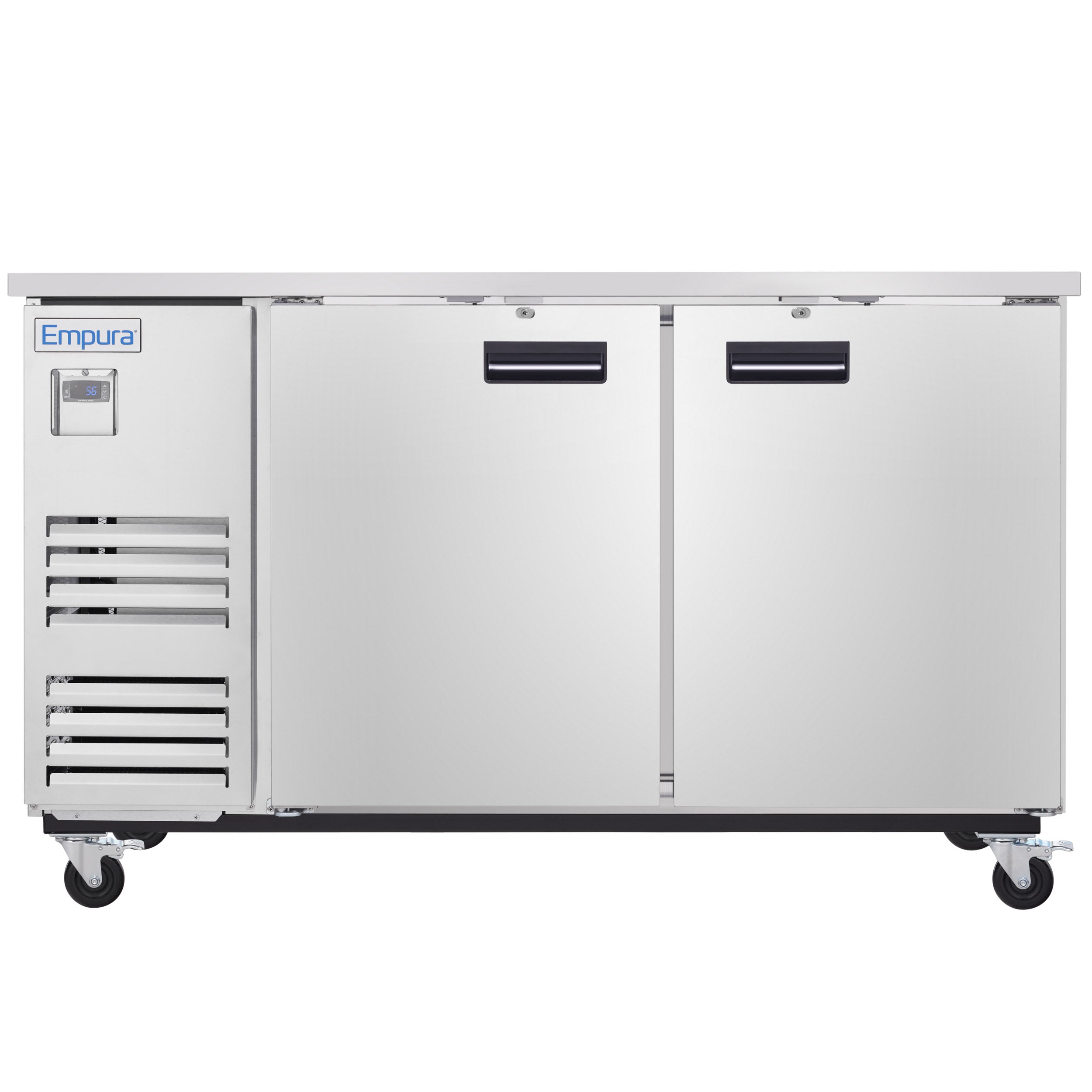 69" x 28" Swing Solid Door Stainless Steel Commercial Back Bar Refrigerator