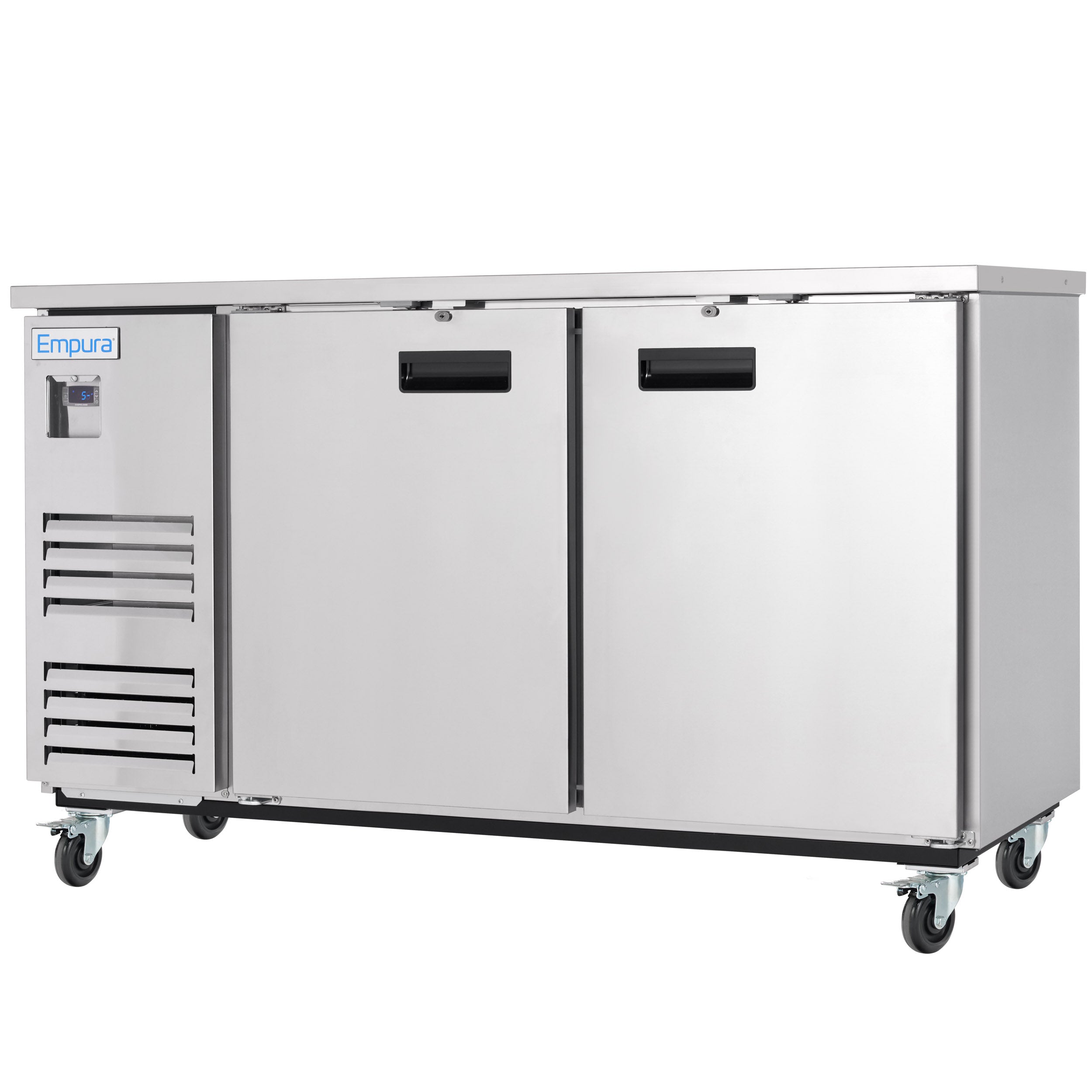 69" x 28" Swing Solid Door Stainless Steel Commercial Back Bar Refrigerator