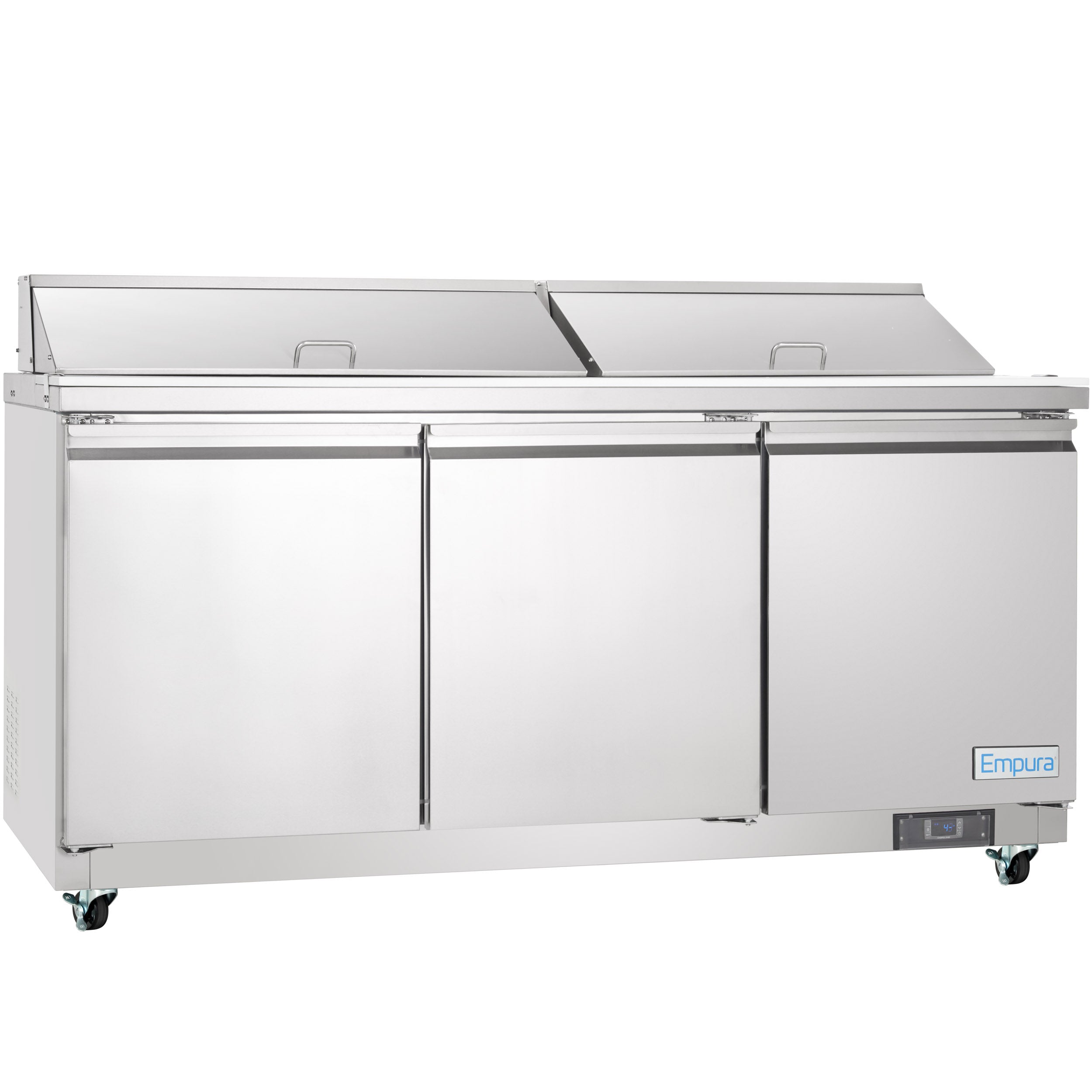 72" 3 Door Commercial Refrigerated Sandwich and Salad Prep Table