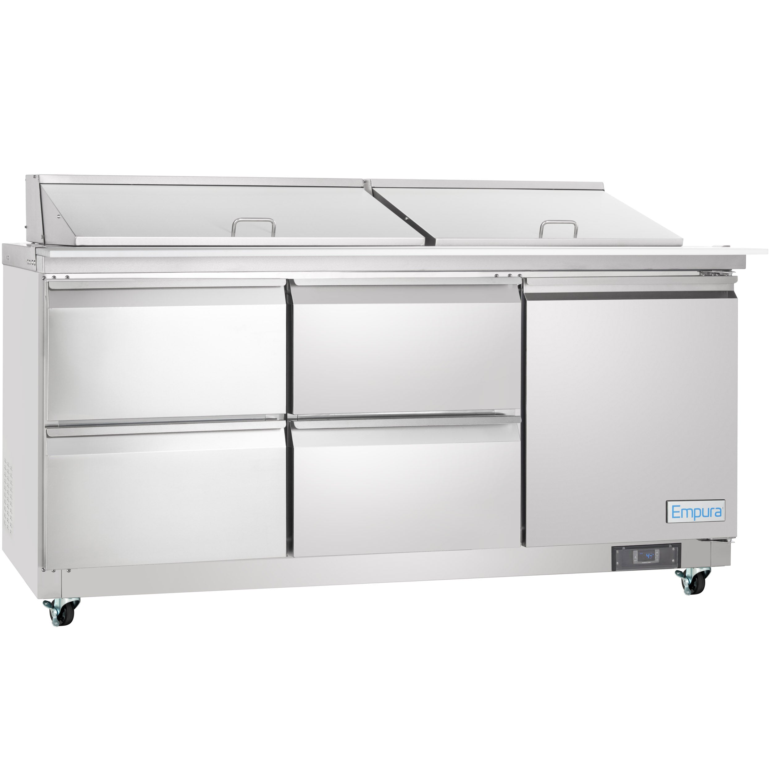 72" 4 Drawer Commercial Mega Top Refrigerated Sandwich and Salad Prep Table