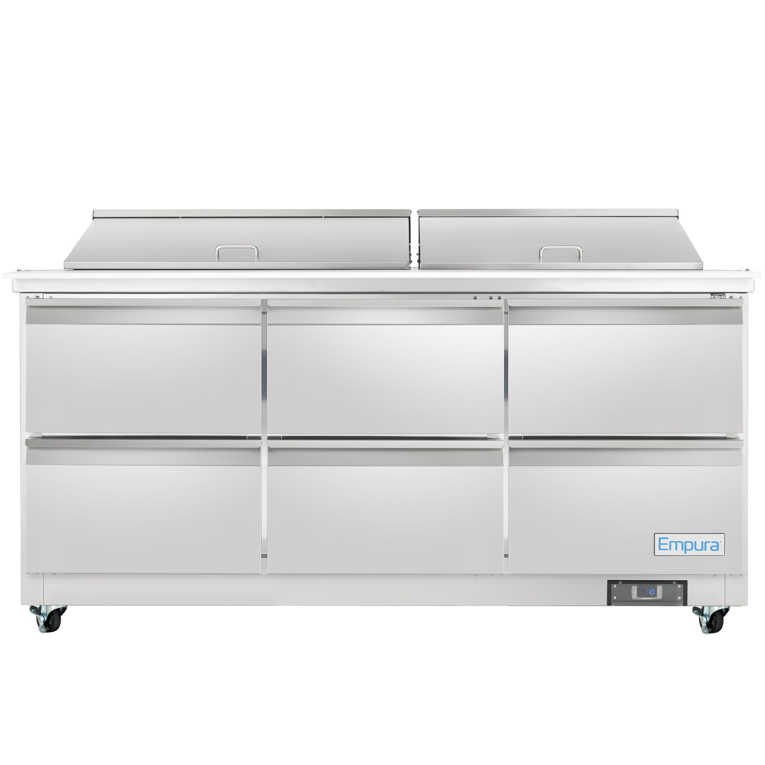 72" 6 Drawer Commercial Mega Top Refrigerated Sandwich and Salad Prep Table