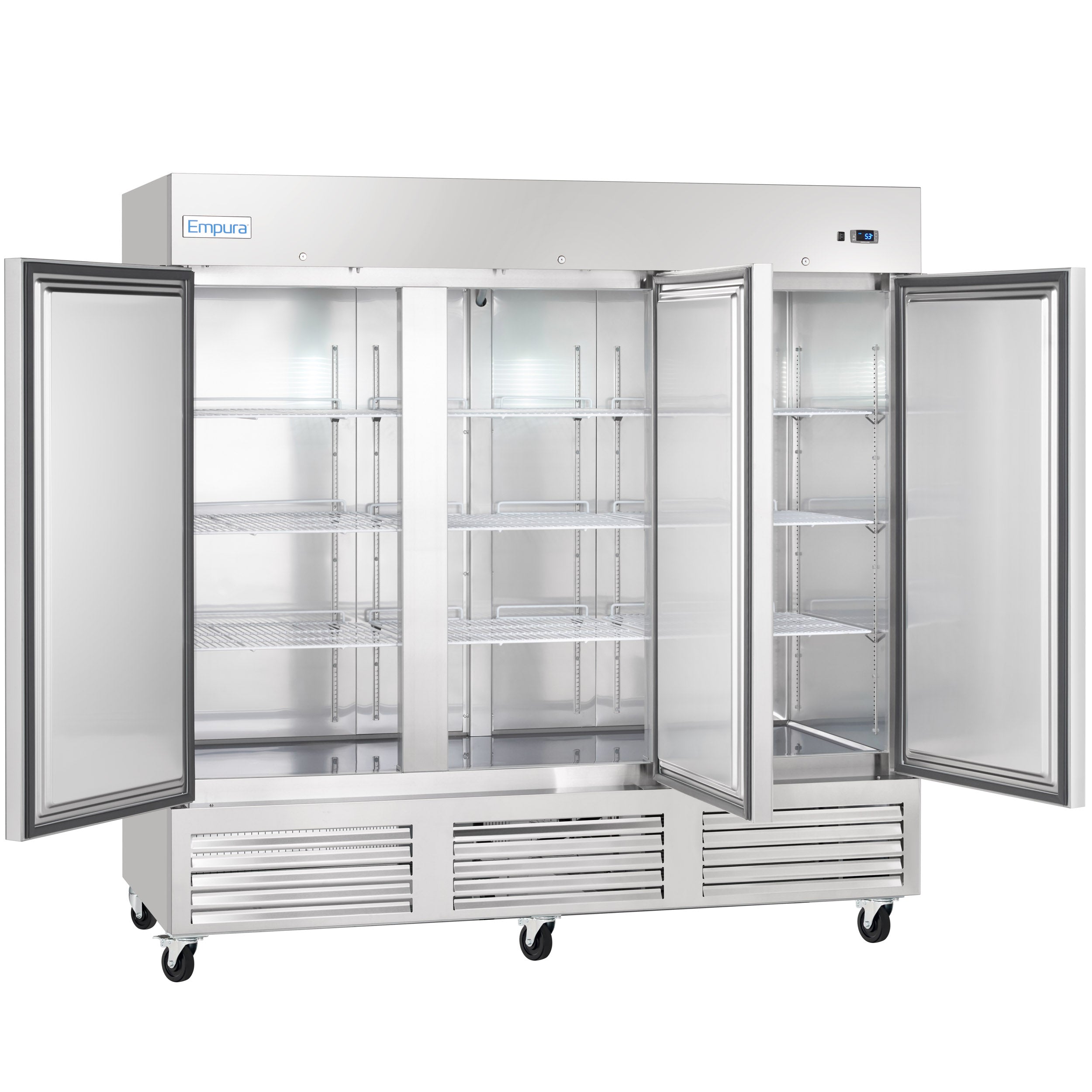 81" Commercial 3 Door Reach-In Refrigerator