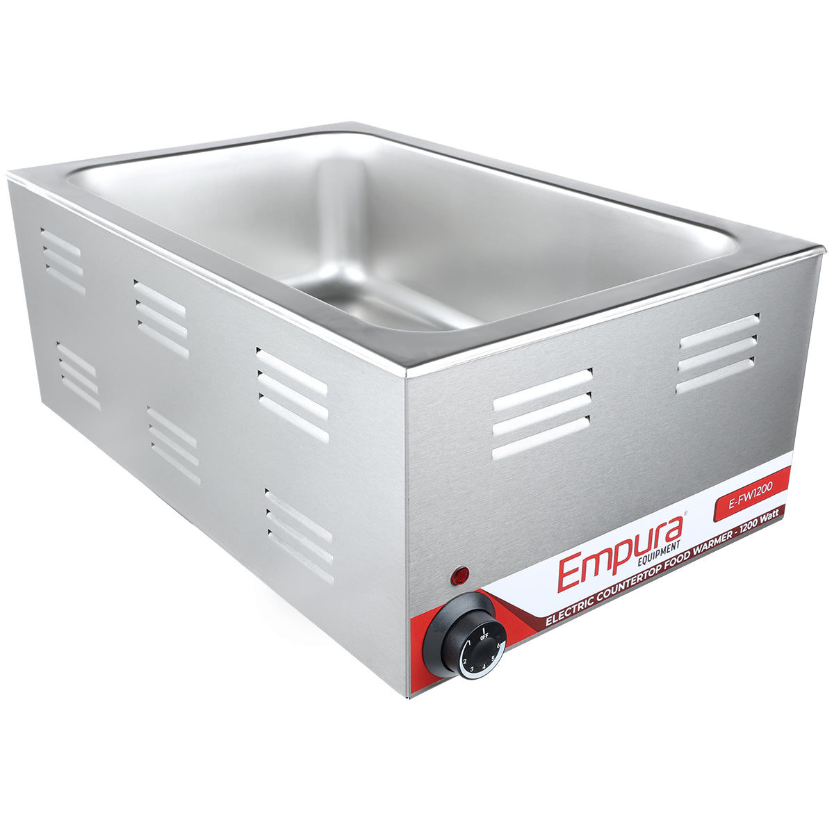 15" x 24" Full Size Electric Countertop Food Warmer - 120V, 1,200W Food Pan Warmer, Countertop Empura