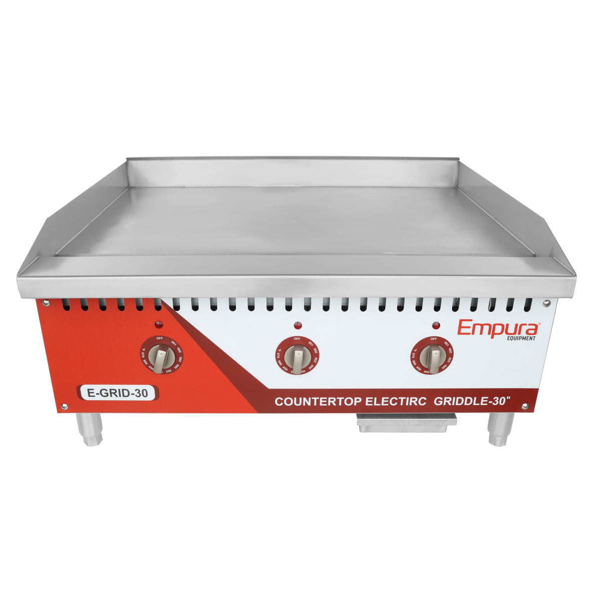30" Electric Commercial Countertop Griddle - 208 or 240V, 3945-5250W