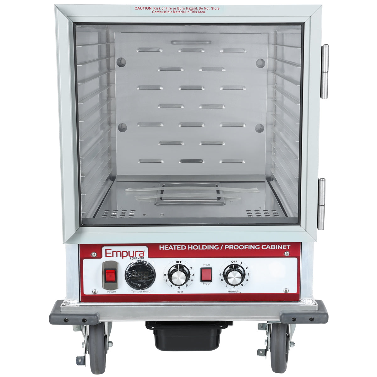 Half Size Commercial Heated Holding / Proofing Cabinet with Clear Door - 120V Heated Holding Proofing Cabinet, Mobile Empura