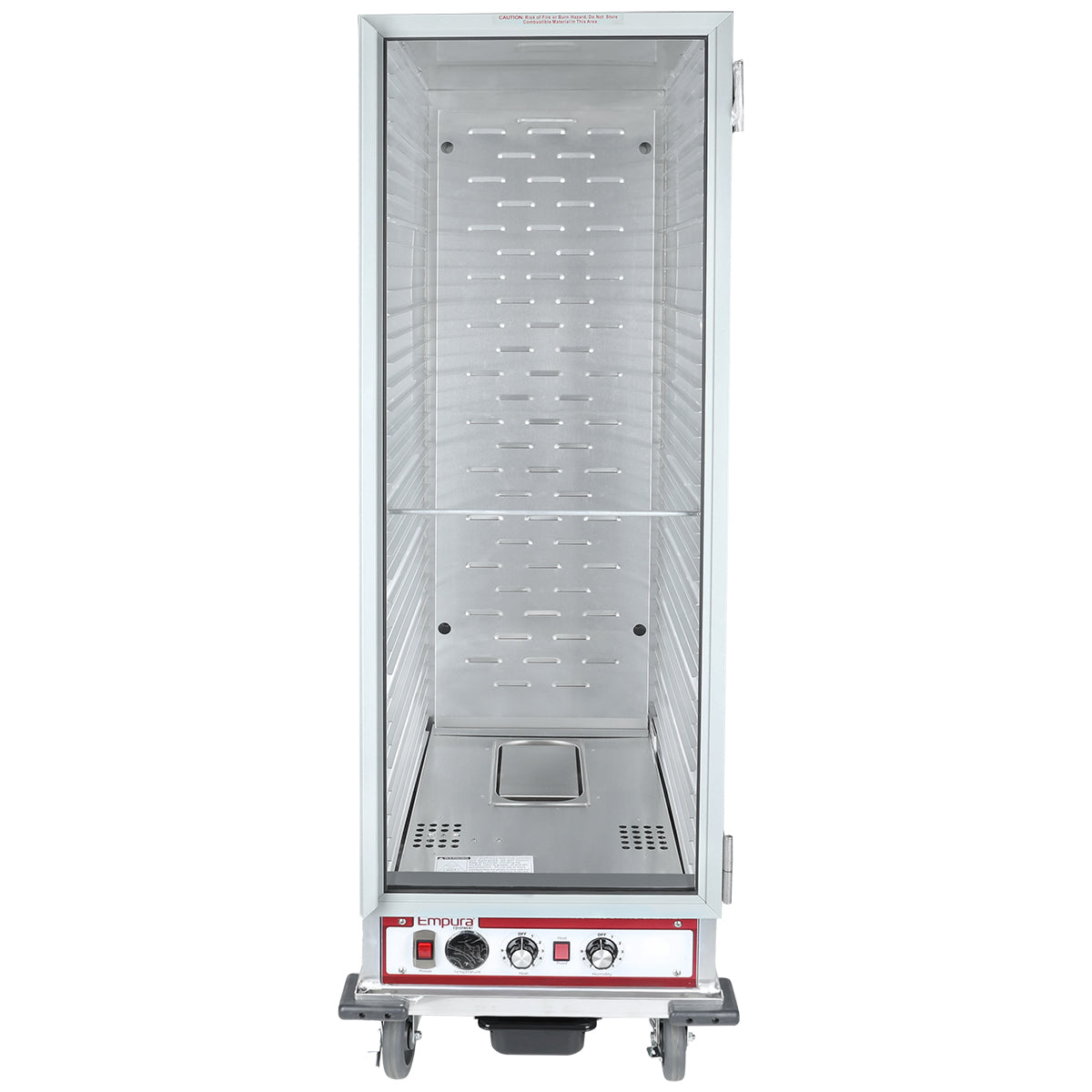 Full Size Commercial Heated Holding / Proofing Cabinet with Clear Door - 120V Heated Holding Proofing Cabinet, Mobile Empura