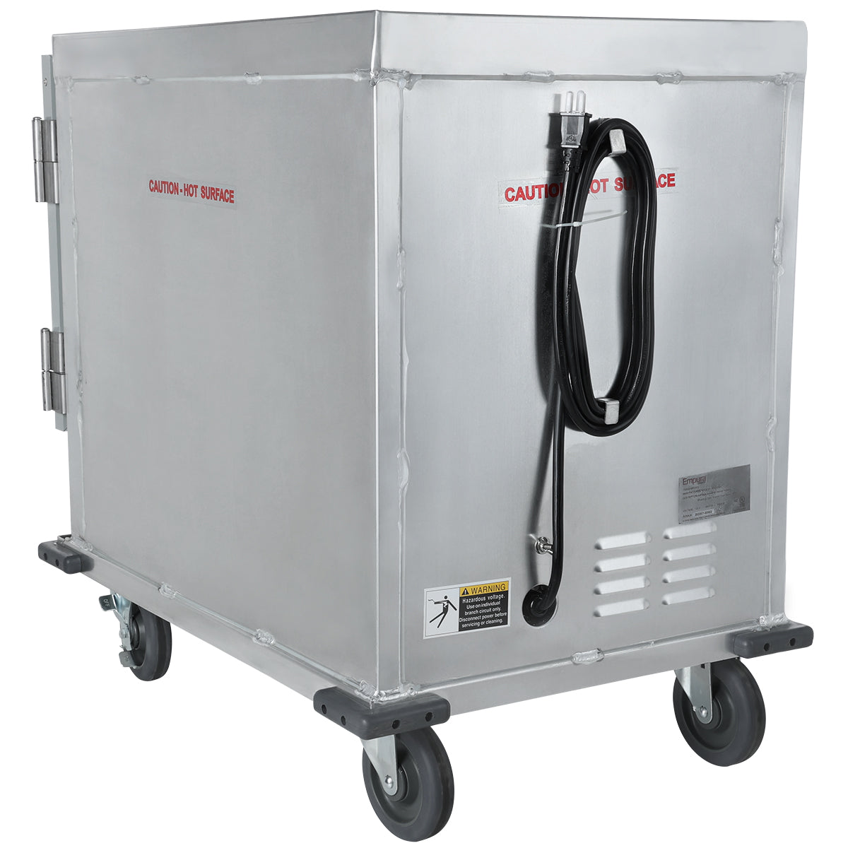 Half Size Commercial Insulated Heated Proofing Cabinet with Clear Door - 120V Heated Holding Proofing Cabinet, Mobile Empura