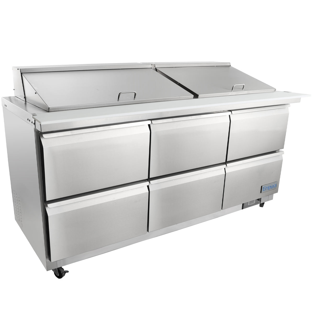 72" 6 Drawer Commercial Mega Top Refrigerated Sandwich and Salad Prep Table