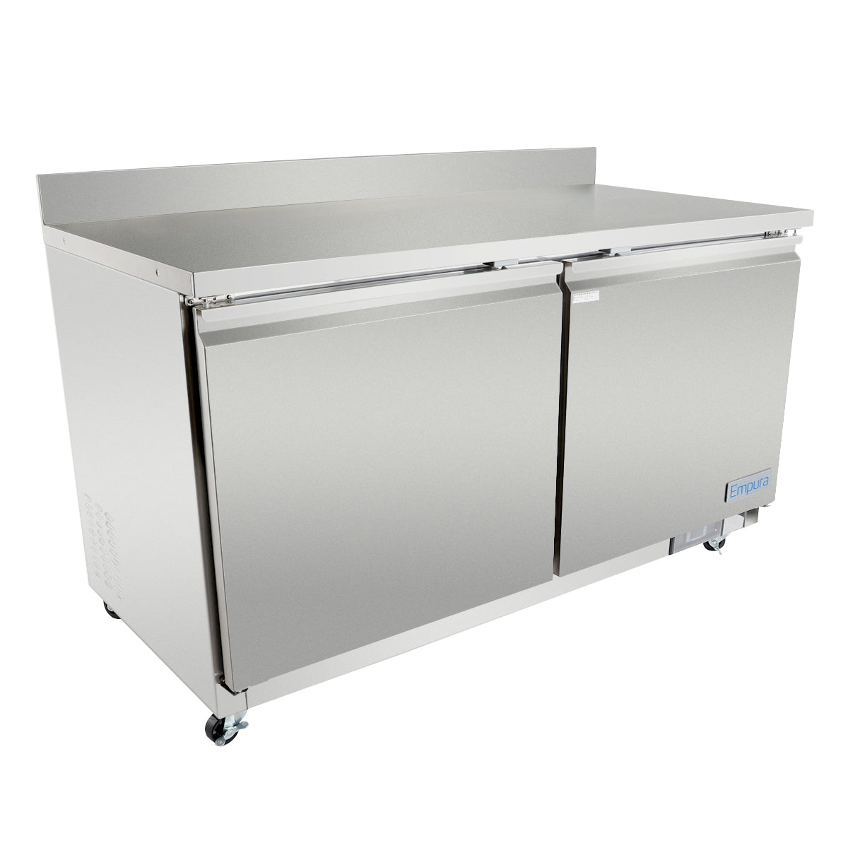 61" Two Door Commercial Work Top Undercounter Refrigerator
