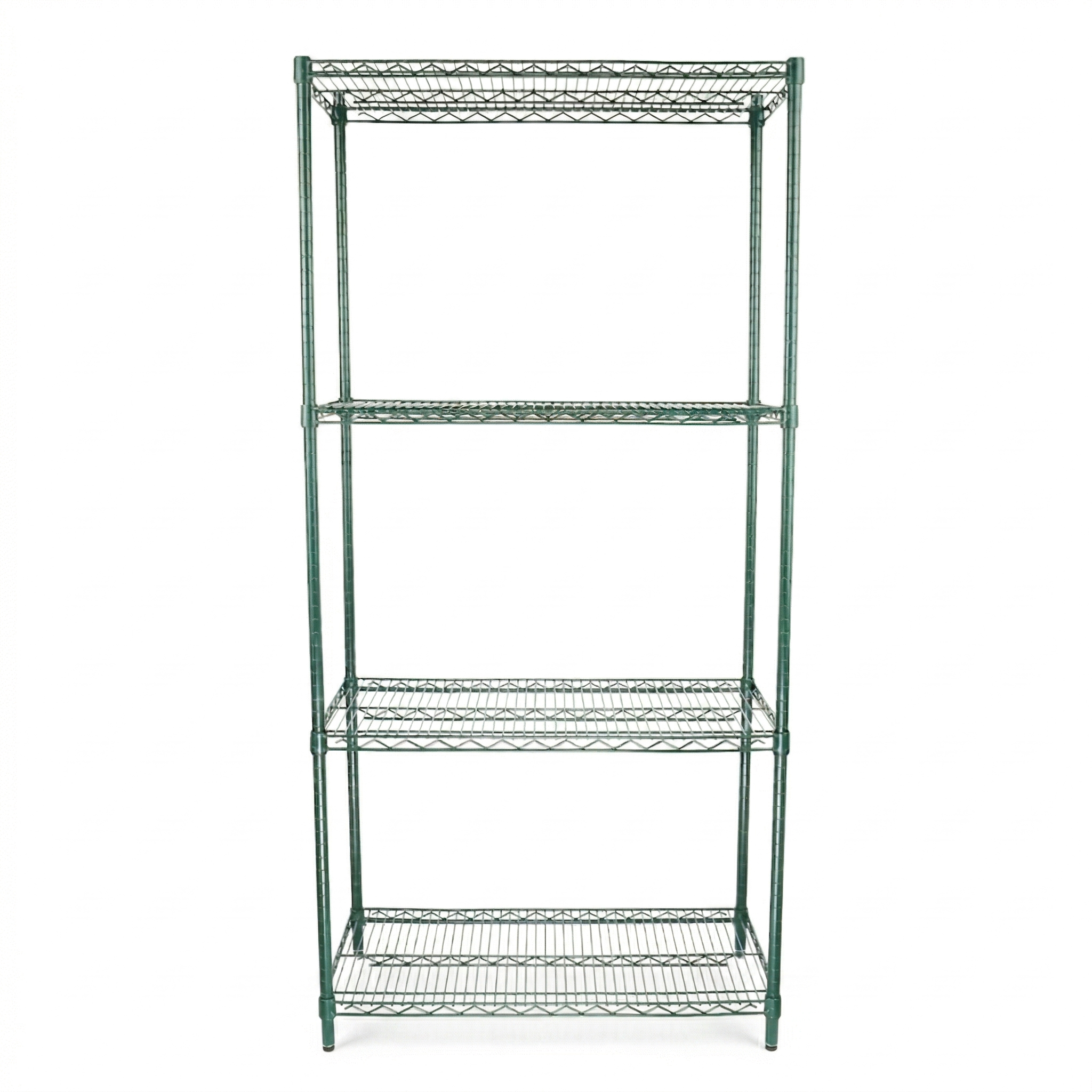 36" x 18" Epoxy 4-Shelf Commercial Wire Shelving Kit Kit with 74" Posts, NSF