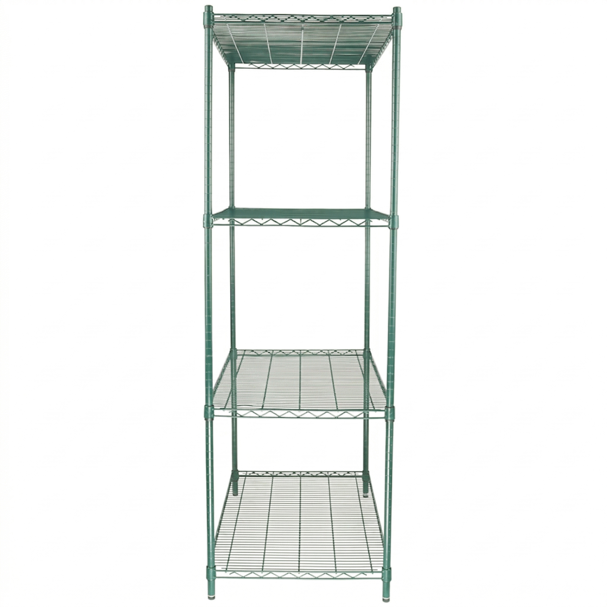 48" x 24" Epoxy 4-Shelf Commercial Wire Shelving Kit Kit with 74" Posts, NSF