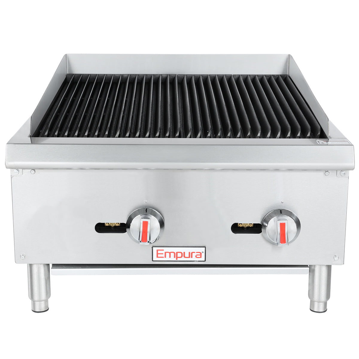 24" Gas Countertop Radiant Commercial Charbroiler - 60,000 BTU Charbroiler, Gas, Countertop Empura