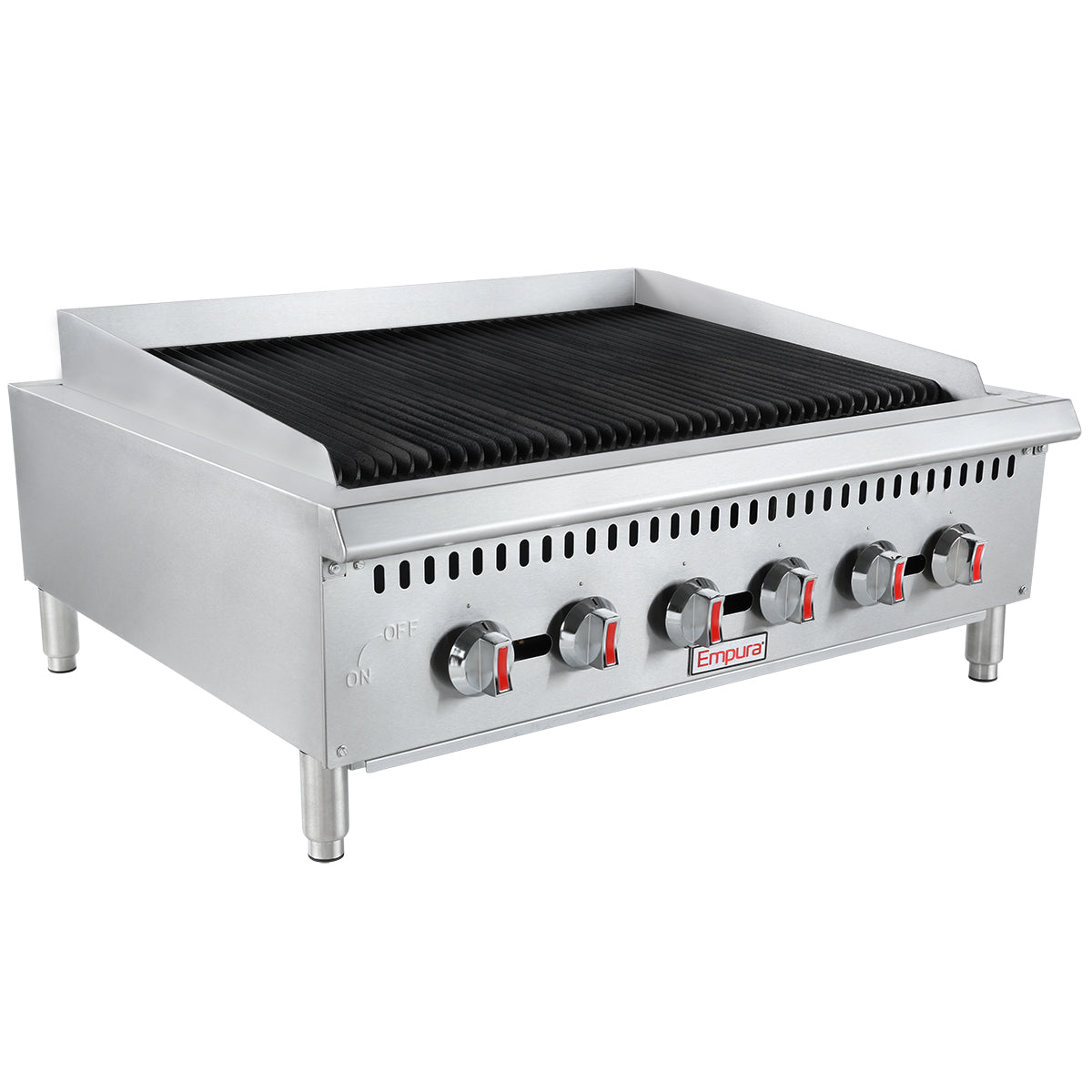 36" Gas Countertop Heavy Duty Radiant Commercial Charbroiler - 120,000 BTU Charbroiler, Gas, Countertop Empura