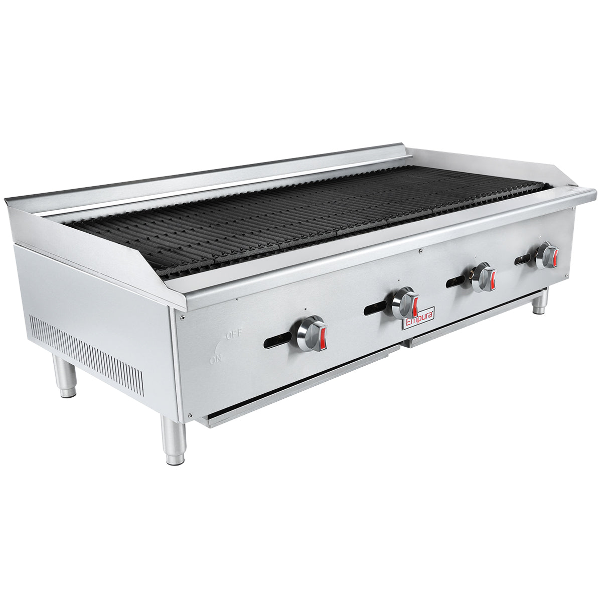 48" Gas Countertop Radiant Commercial Charbroiler - 120,000 BTU Charbroiler, Gas, Countertop Empura